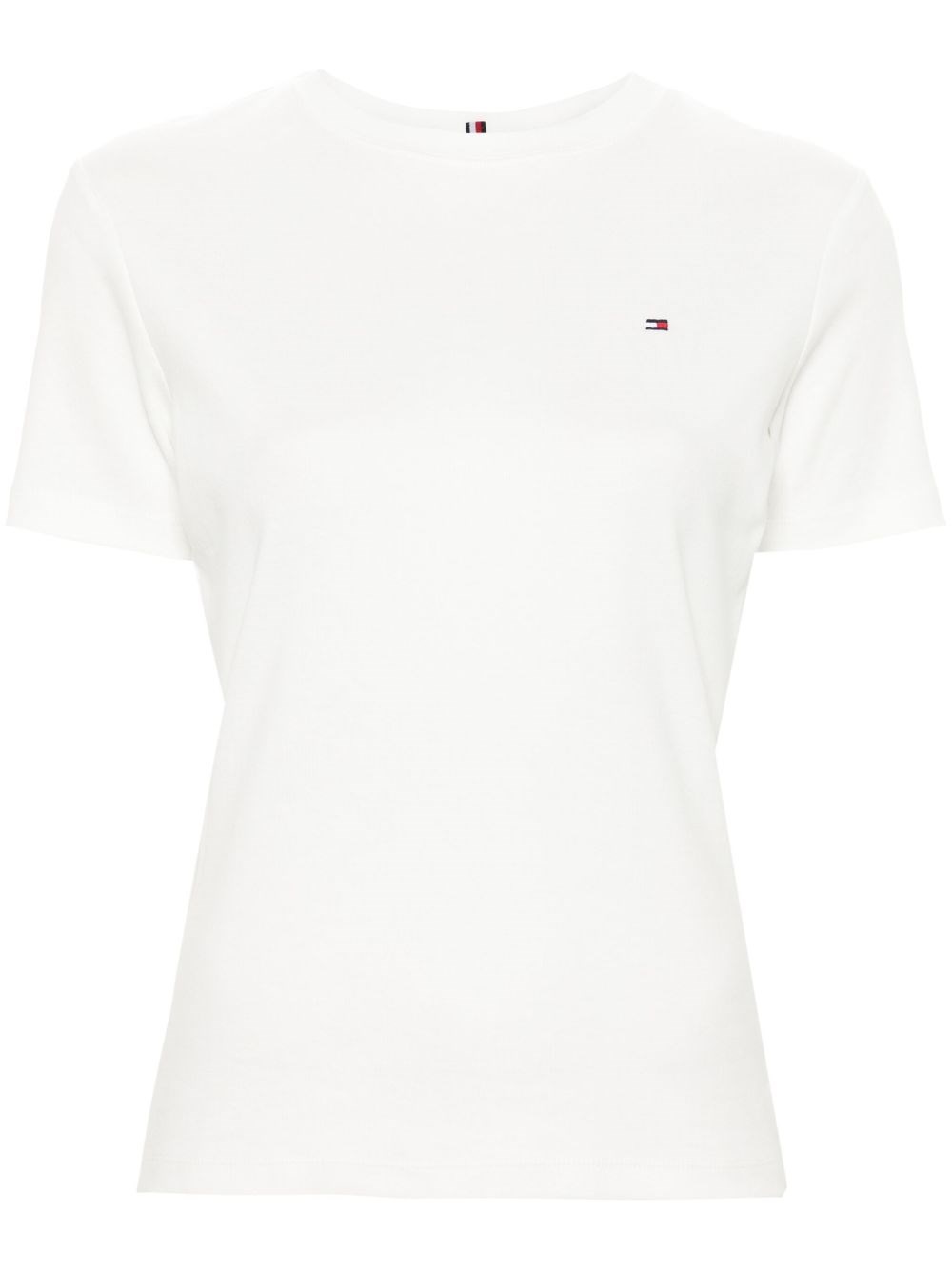 Tommy Hilfiger Slim Fit T-Shirt With Embroidered Flag