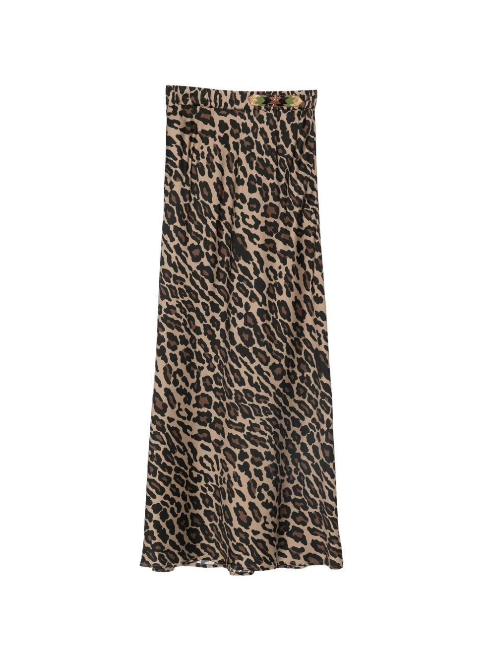 Bazar Deluxe Bazar De Luxe Leopard Print Midi Skirt In Brown