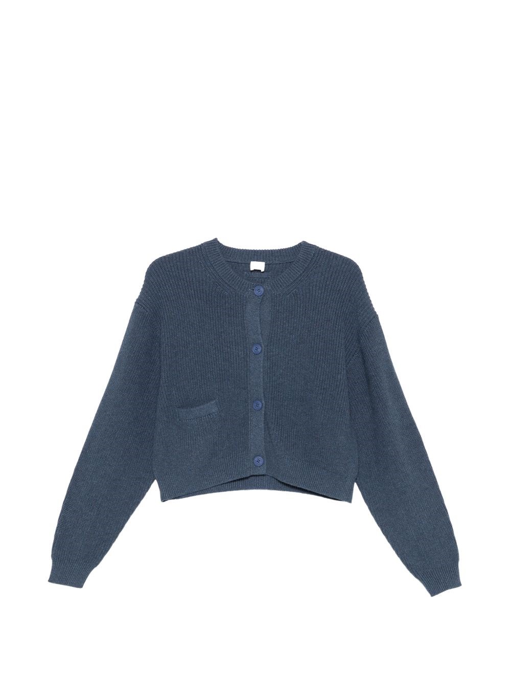 Ct Plage Cotton Crewneck Cardigan In Blue