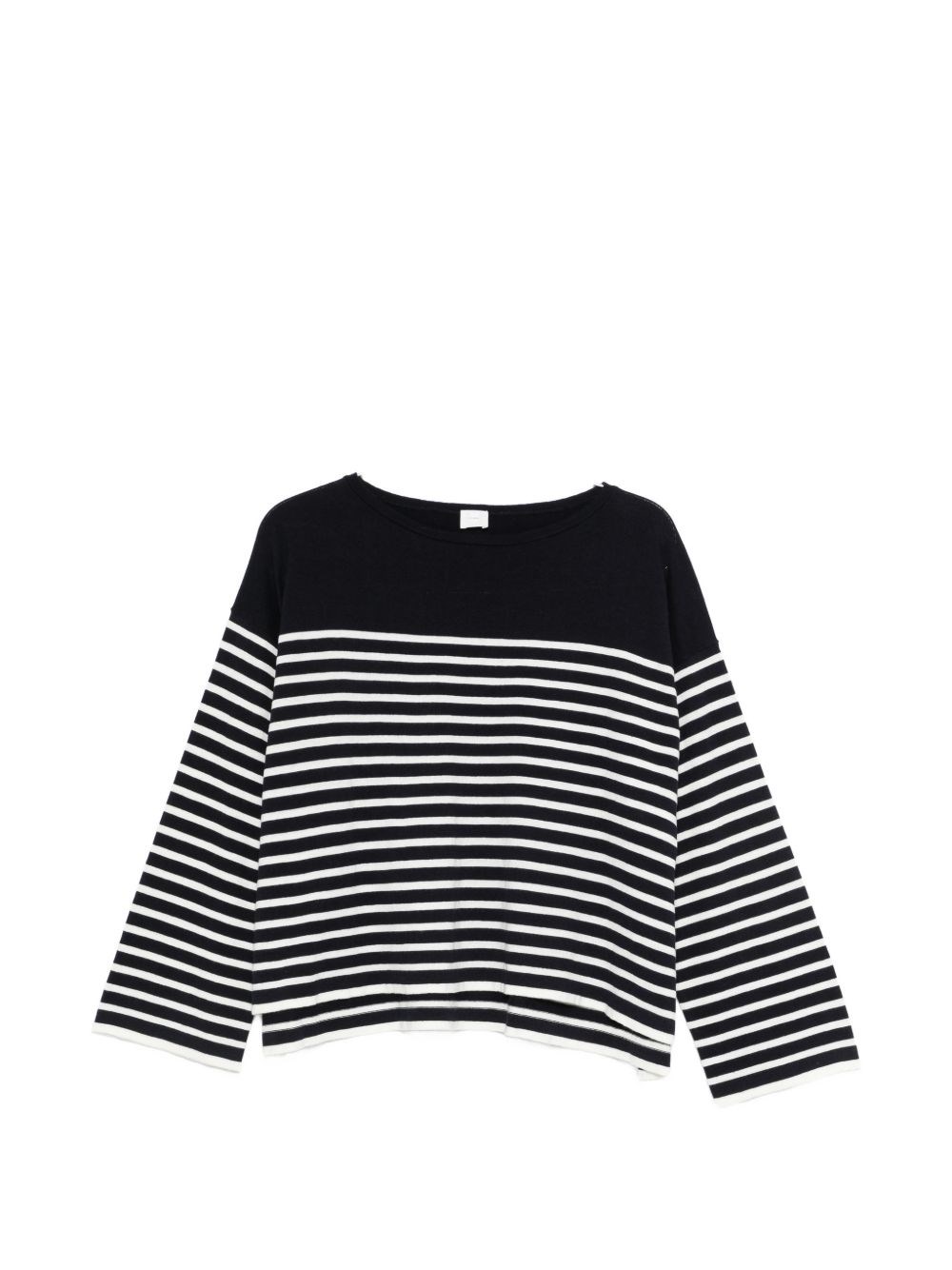 Ct Plage Striped Cotton Sweater In Blue