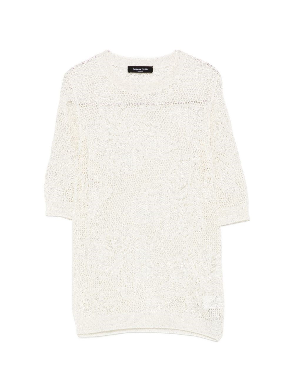 Fabiana Filippi Openwork Crewneck T-Shirt