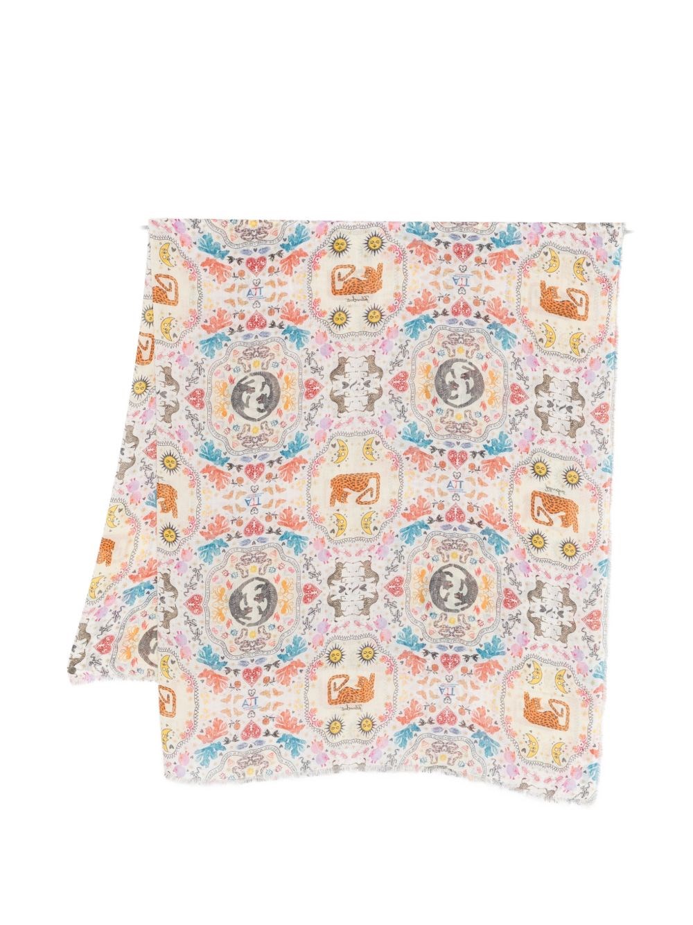 Faliero Sarti Poly Silk Blend Stole Faliero Sarti Poly Silk Blend Stole