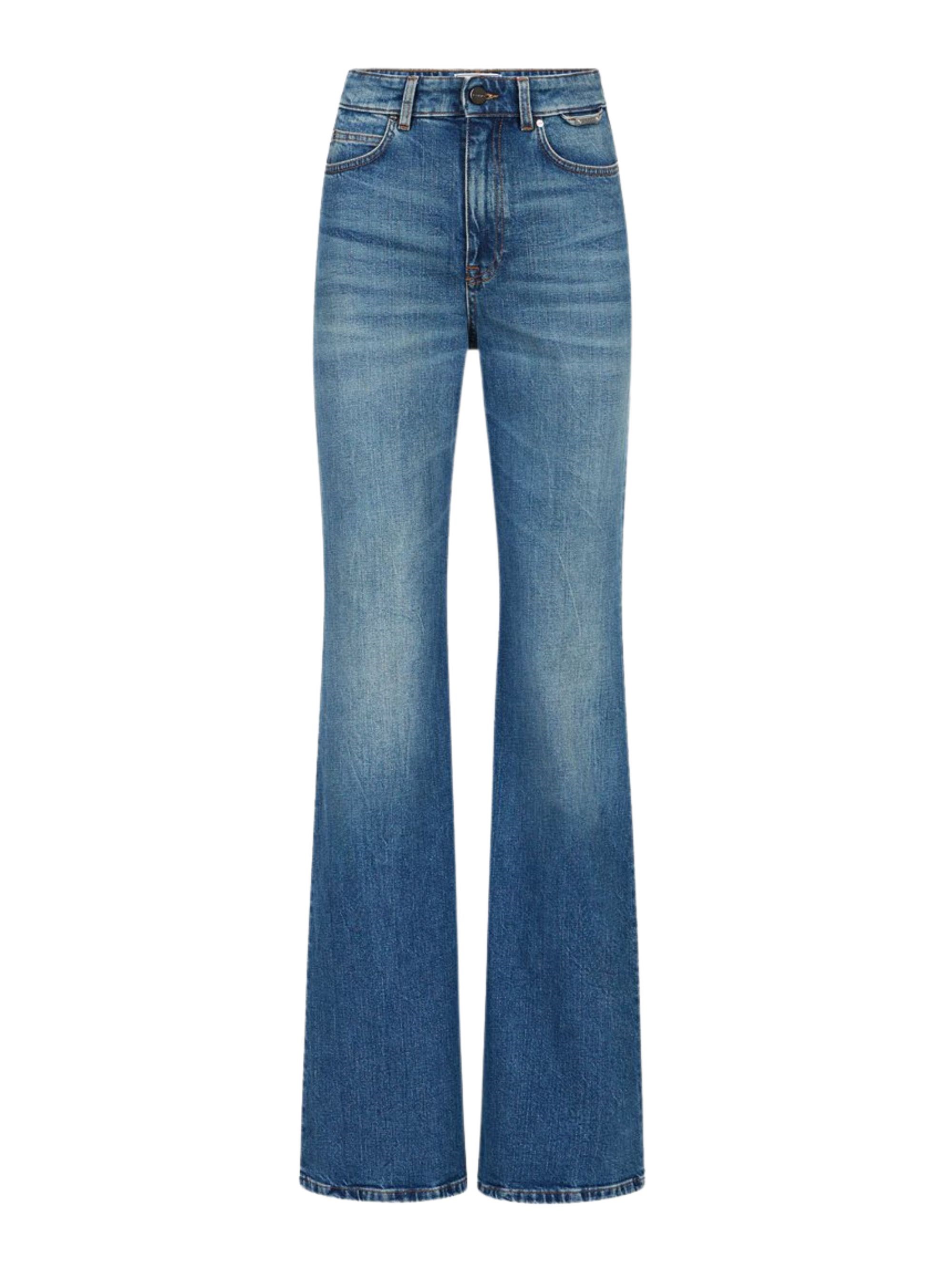 Iceberg Stone Wash New Flare Fit Trousers