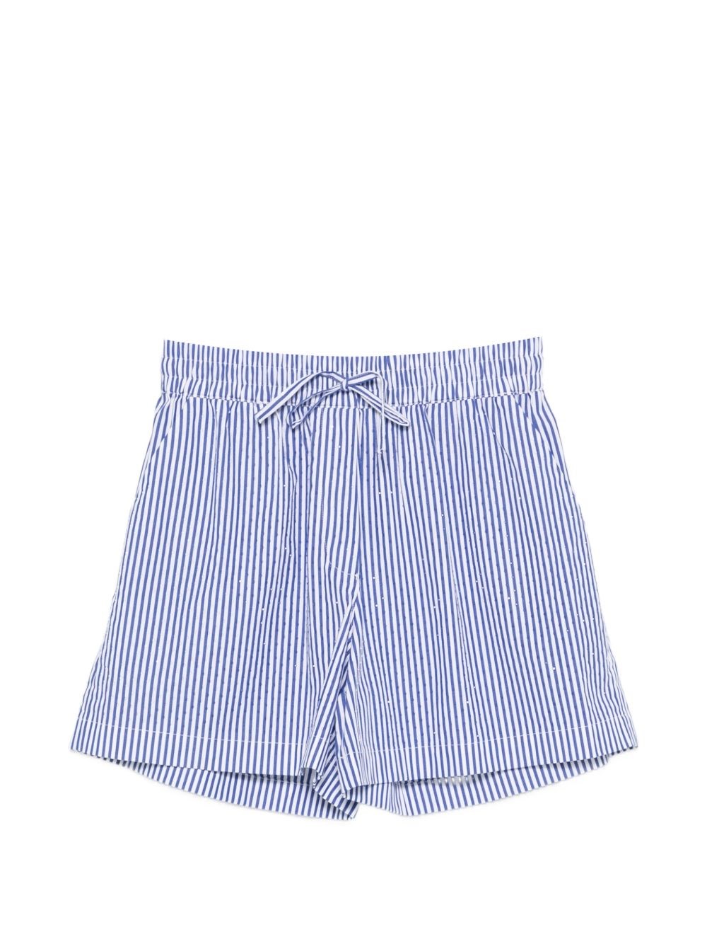 Parosh Striped Cotton Shorts