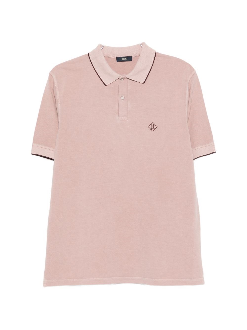 Herno Logo Cotton Polo Shirt