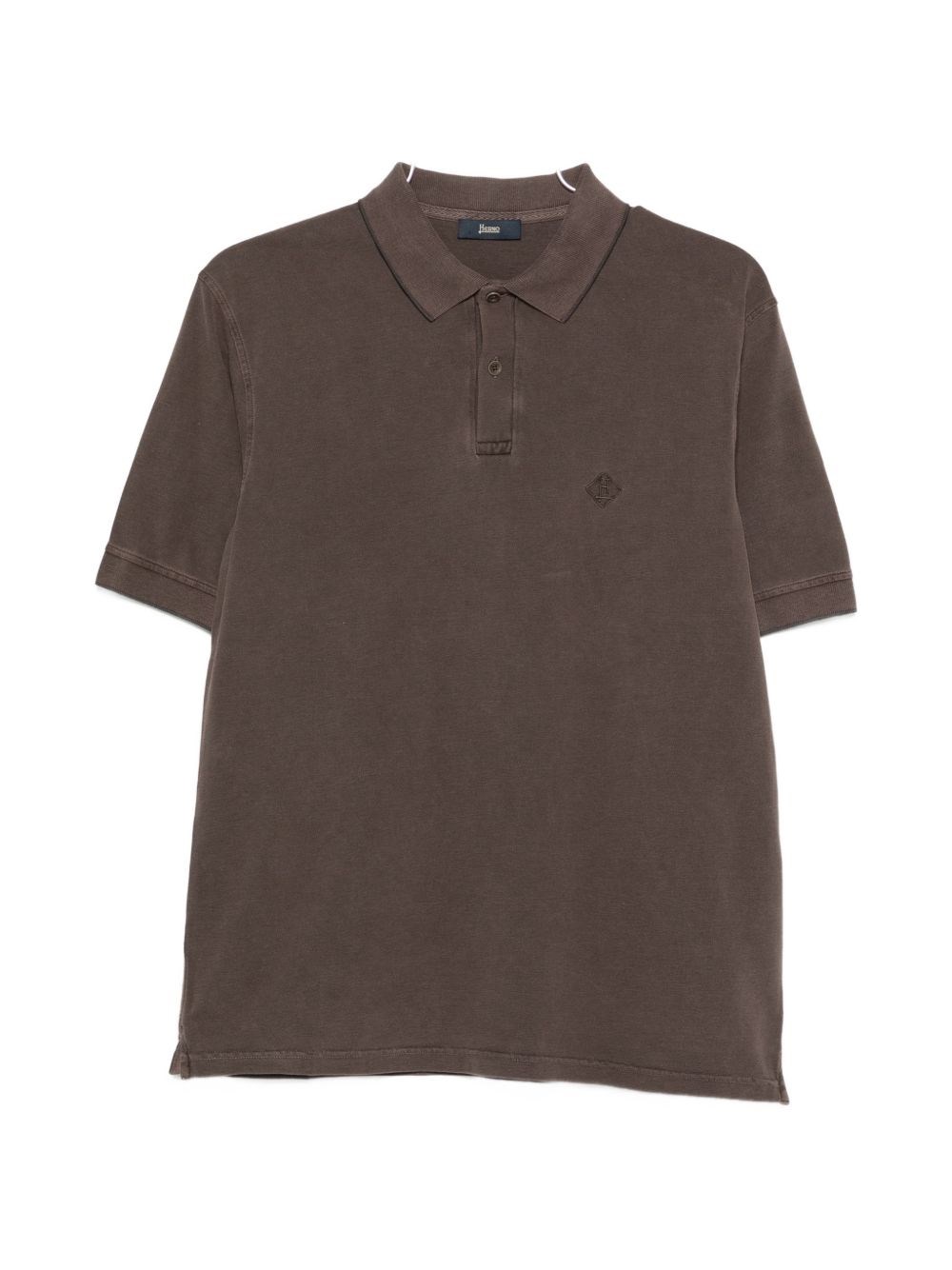 Herno Logo Cotton Polo Shirt