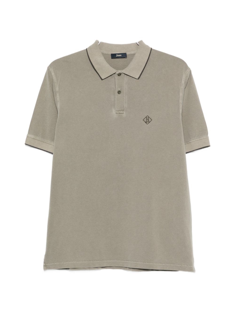 Herno Logo Cotton Polo Shirt