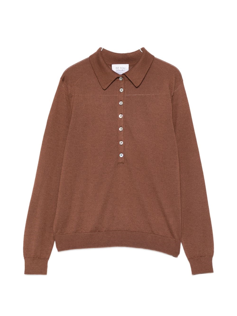 Beyou Cashmere And Silk Polo Sweater