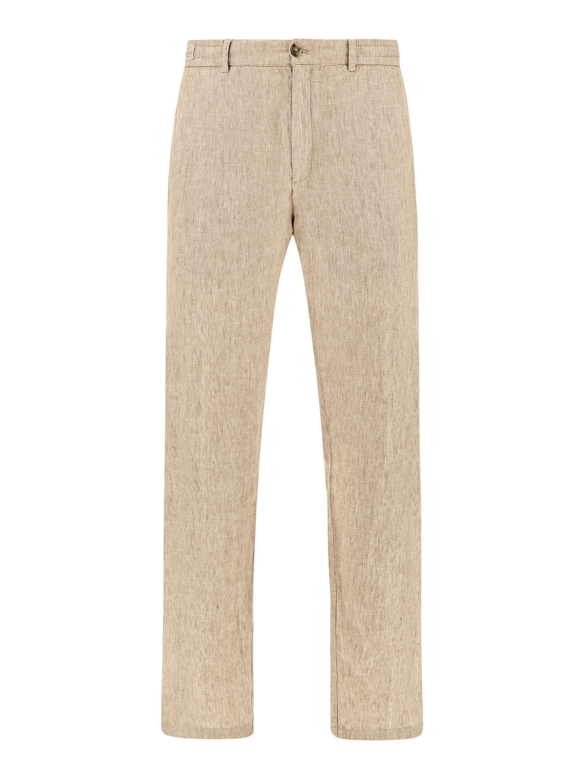 PAUL & SHARK Linen Chino Trousers With Drawstring