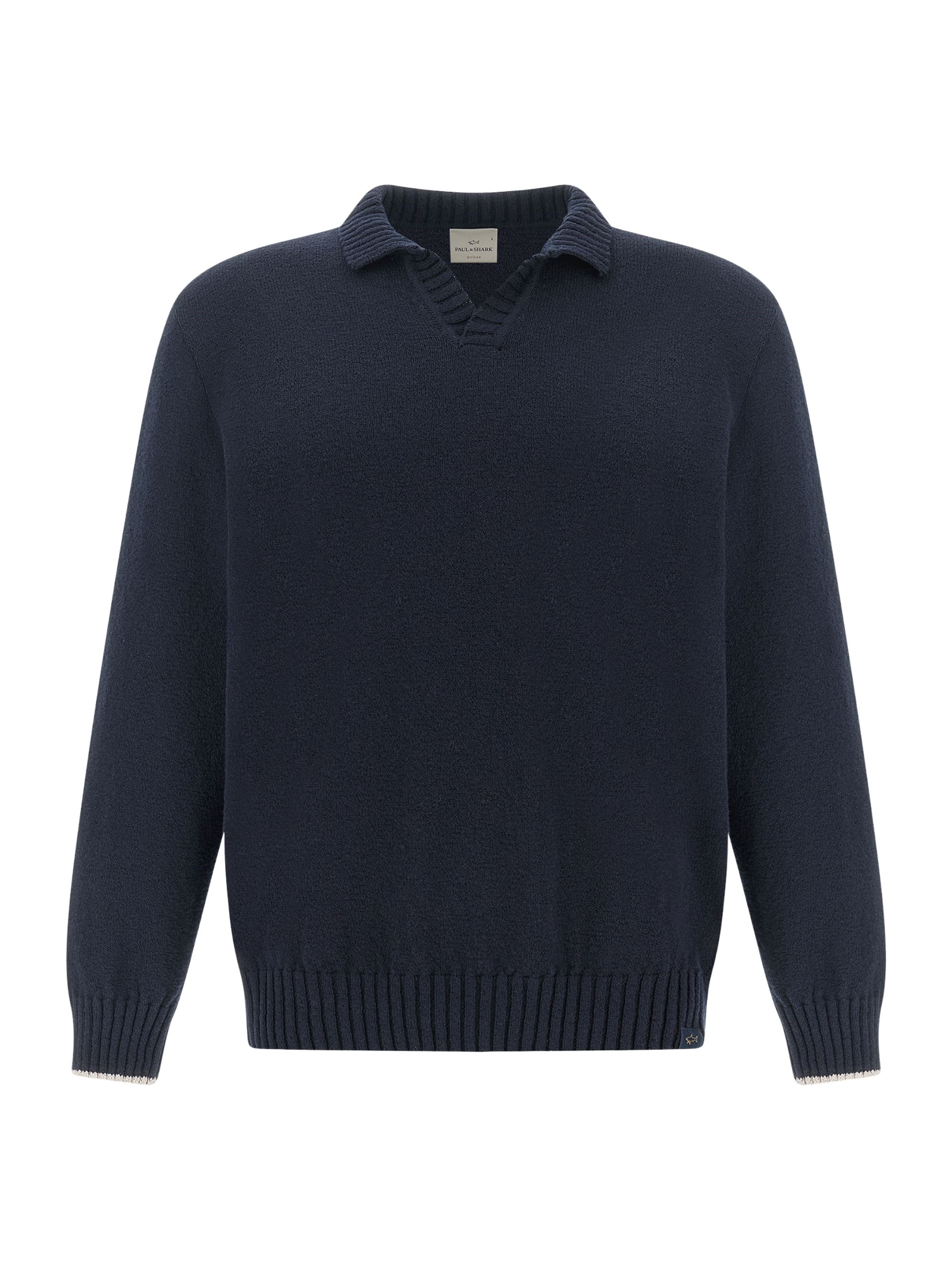 PAUL & SHARK Open-Neck Cotton Polo Shirt
