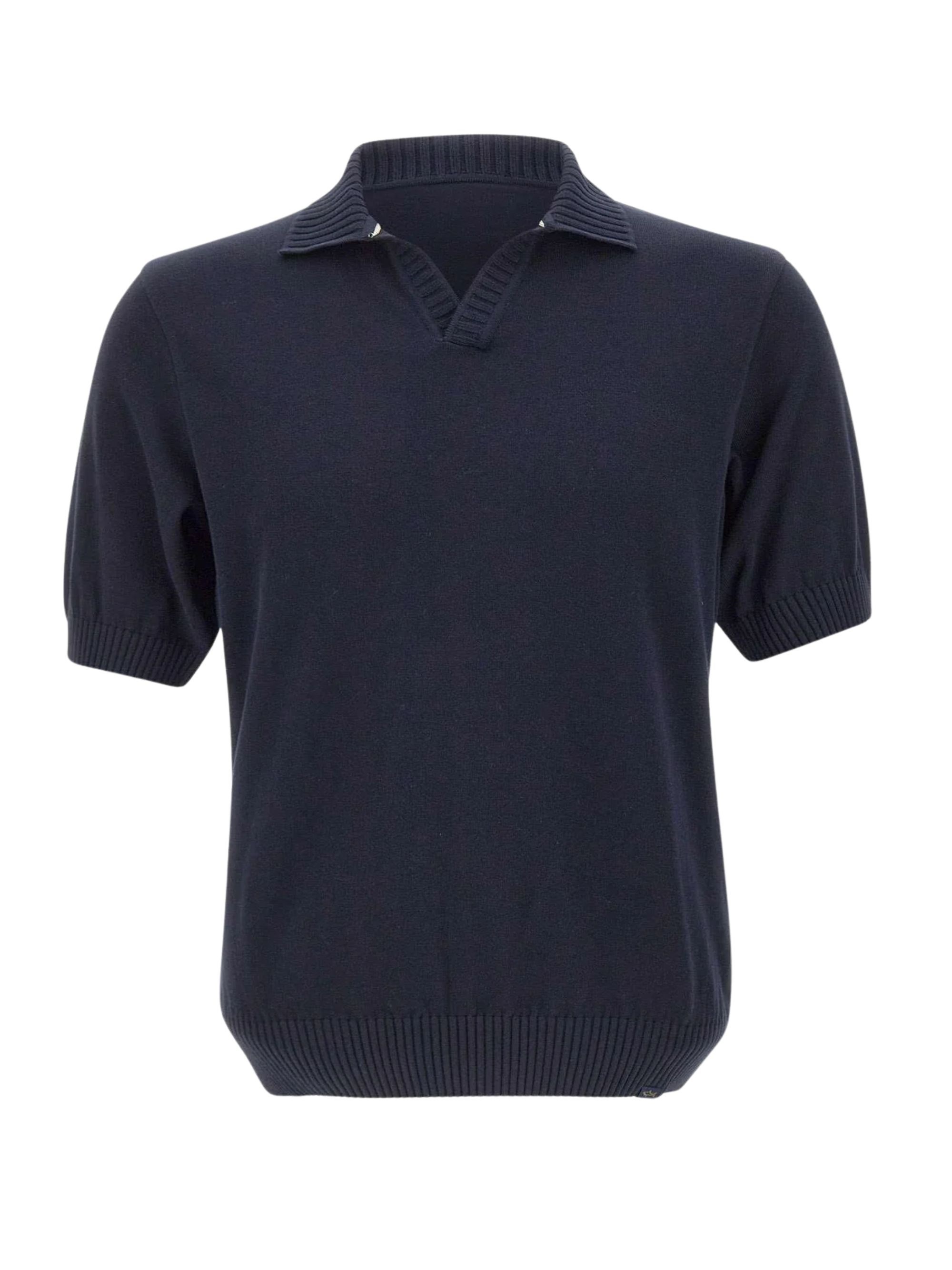 PAUL & SHARK Open-Neck Cotton Polo Shirt