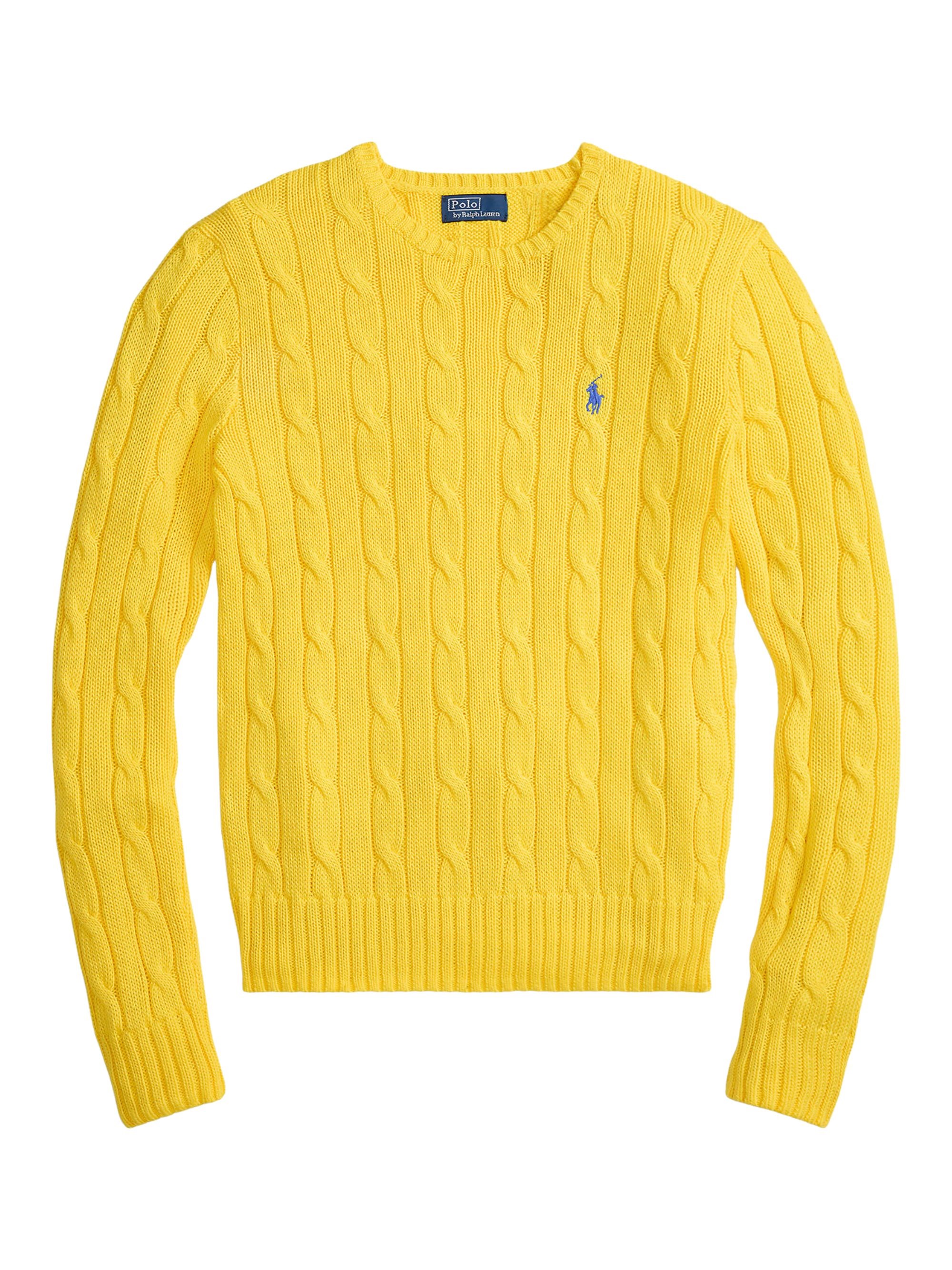 POLO RALPH LAUREN Cable Knit Sweater With Logo