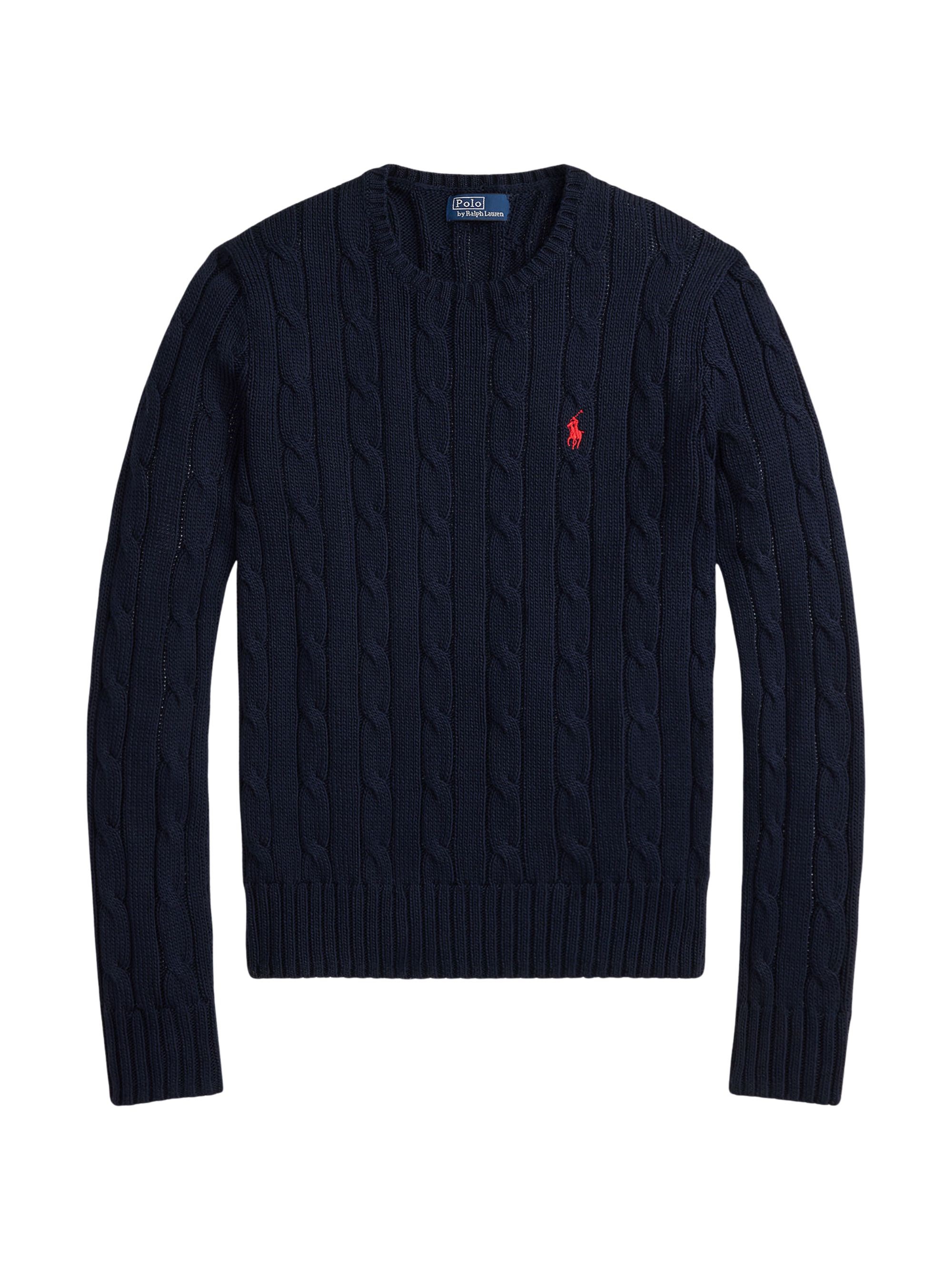 POLO RALPH LAUREN Cable Knit Sweater With Logo