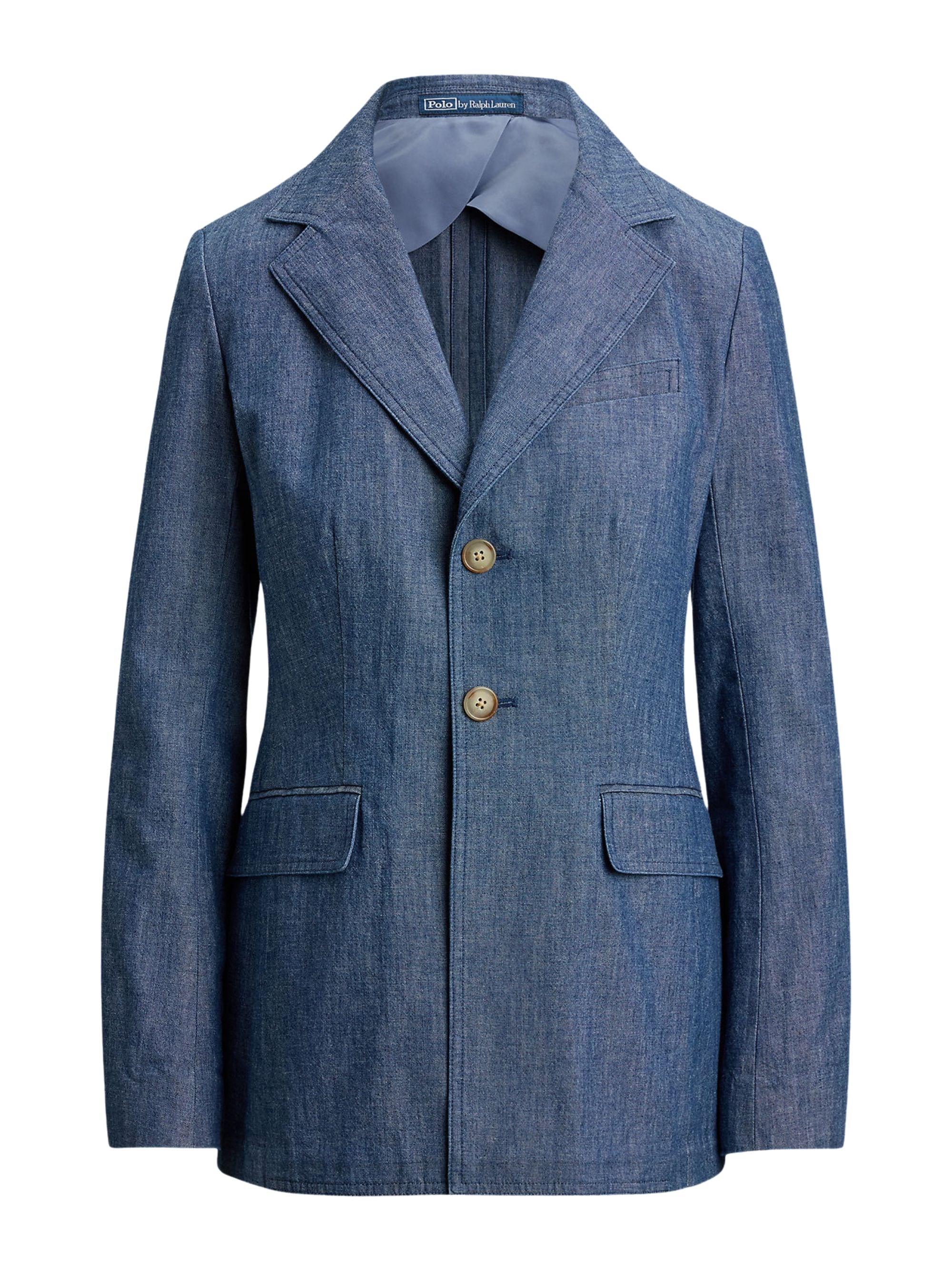 POLO RALPH LAUREN Chambray Single-Breasted Blazer