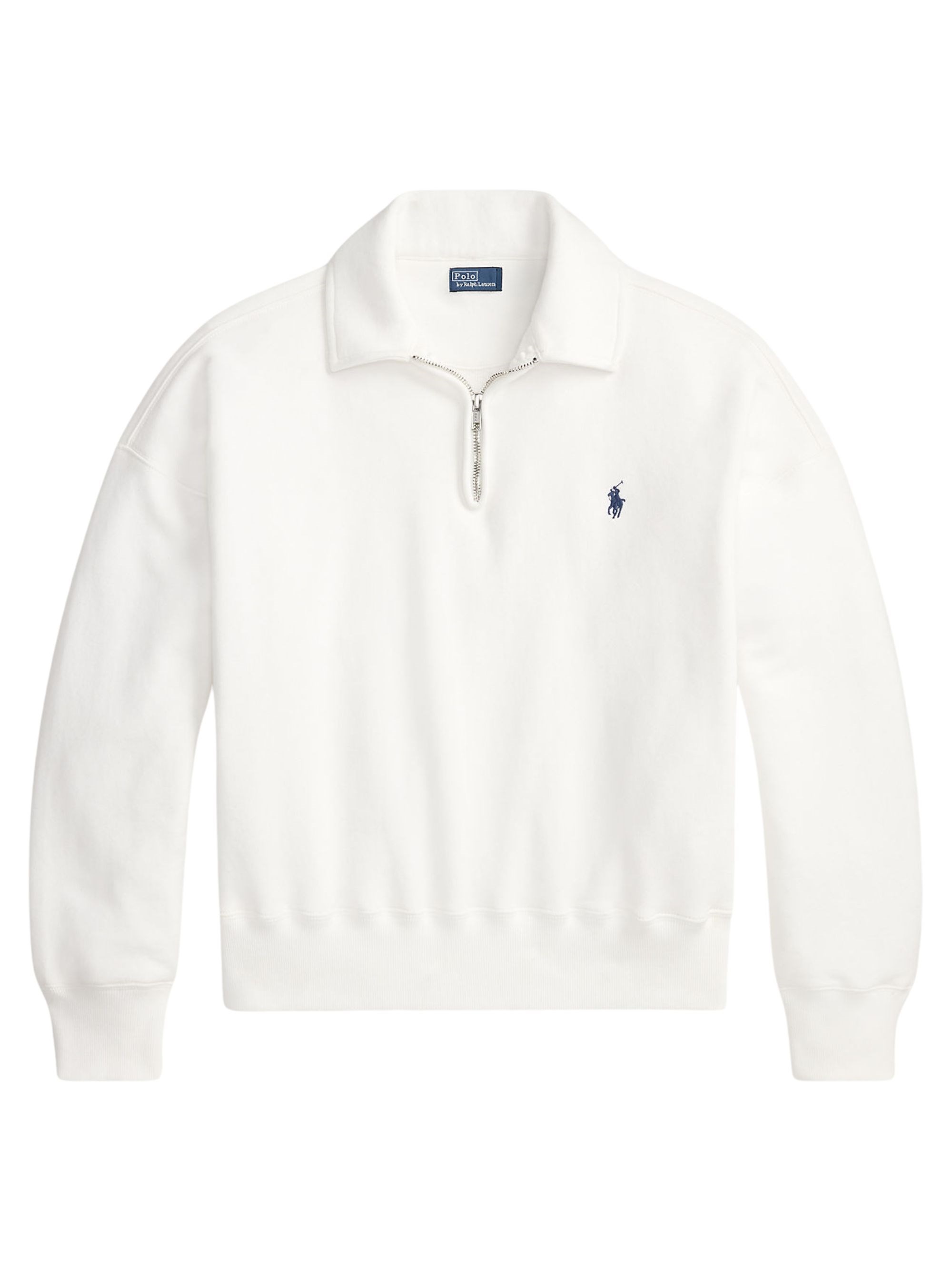 Polo Ralph Lauren Half-zip Sweatshirt In White