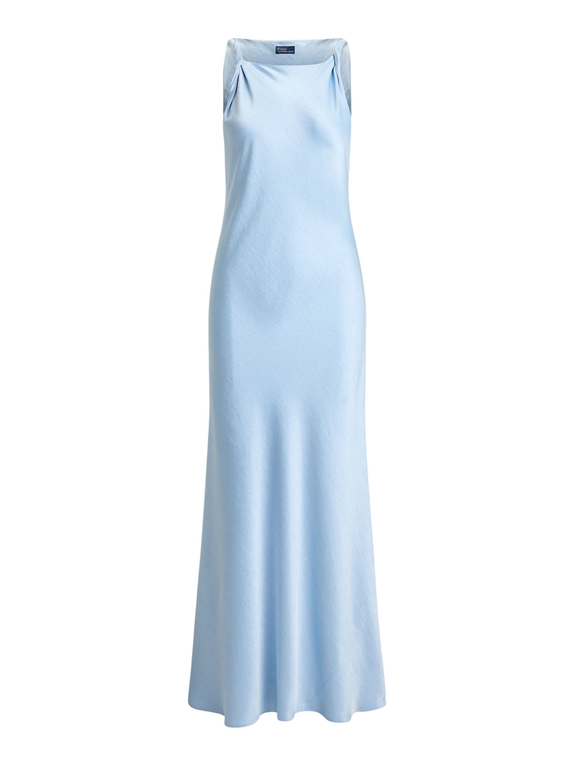 POLO RALPH LAUREN Satin Dress With Woven Shoulder Straps