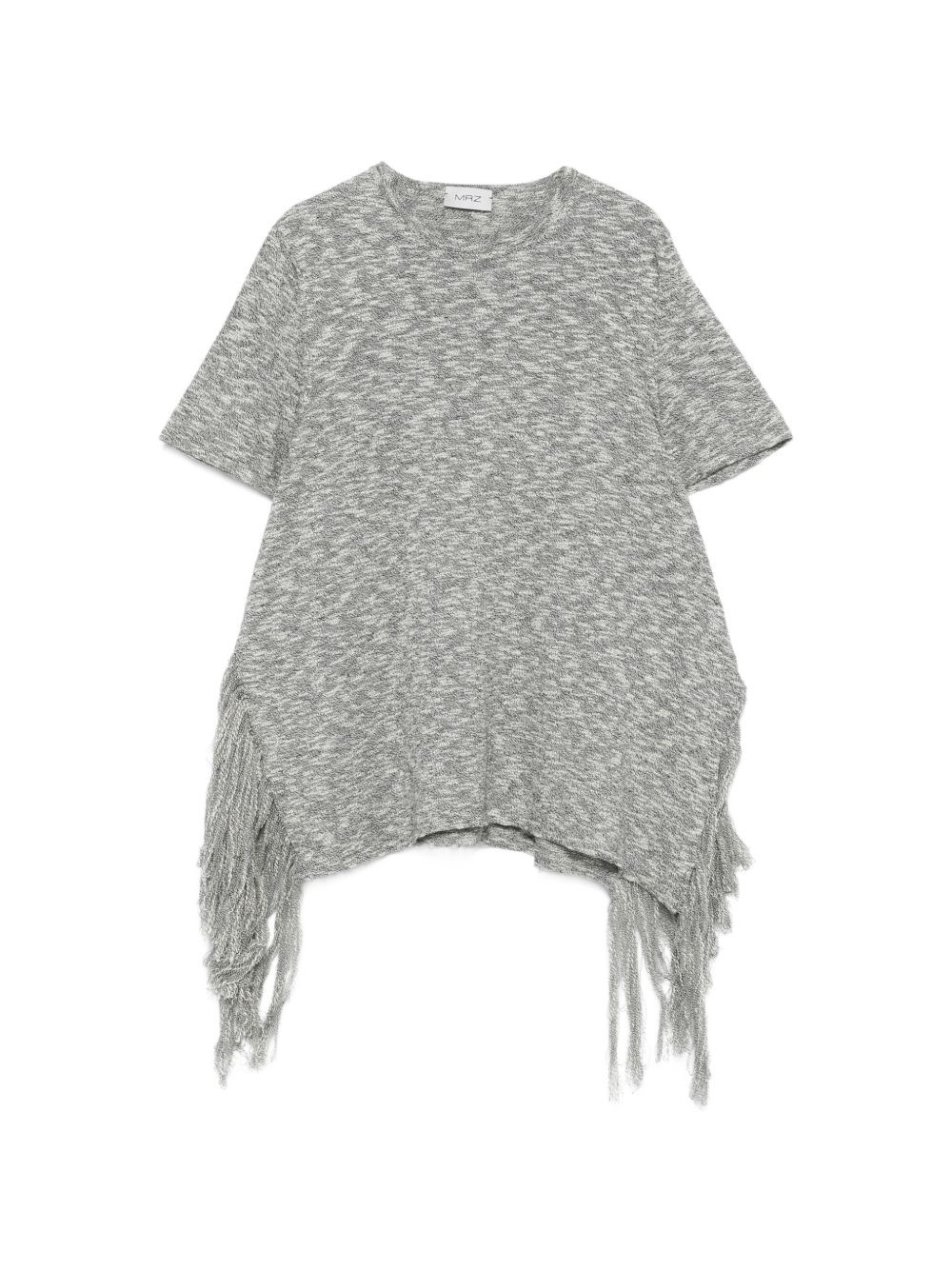 MRZ Cotton Fringed T-Shirt