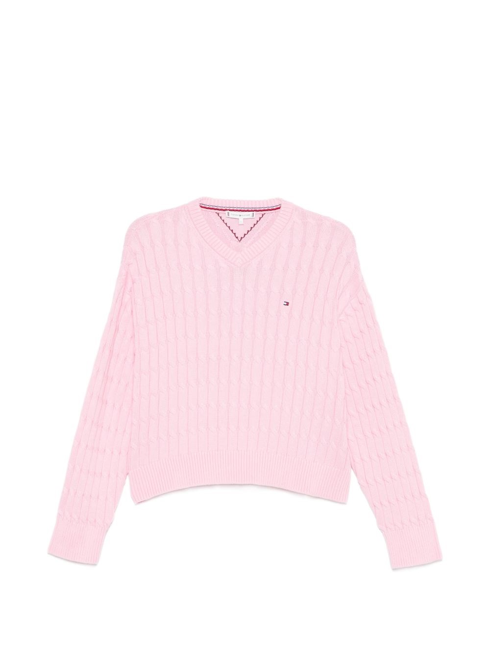 Tommy Hilfiger Cable Knit Sweater With Logo