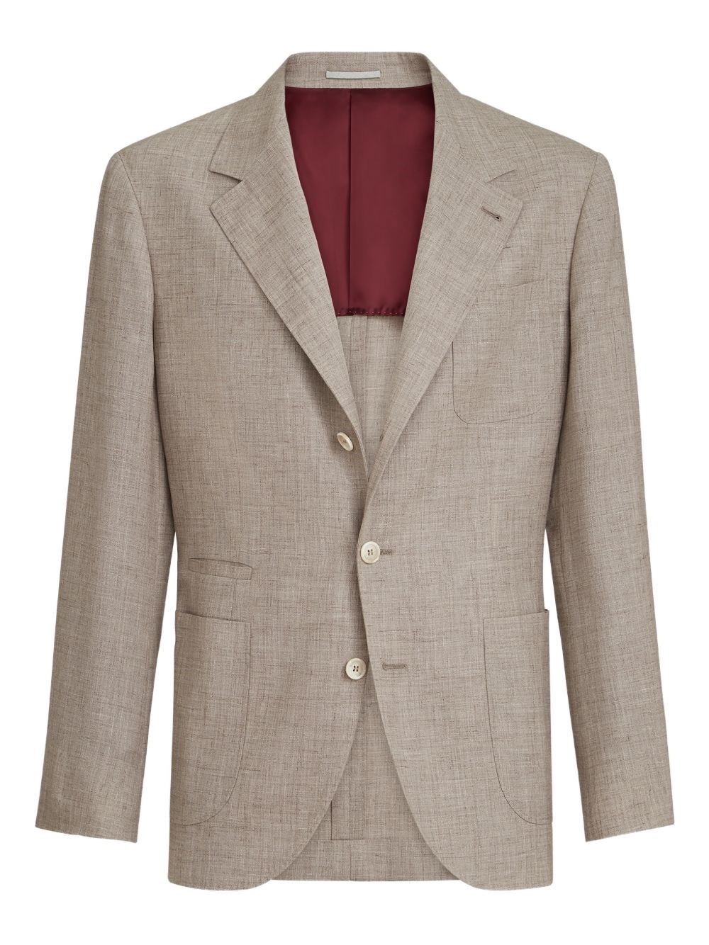 Brunello Cucinelli Linen And Silk Single-Breasted Jacket