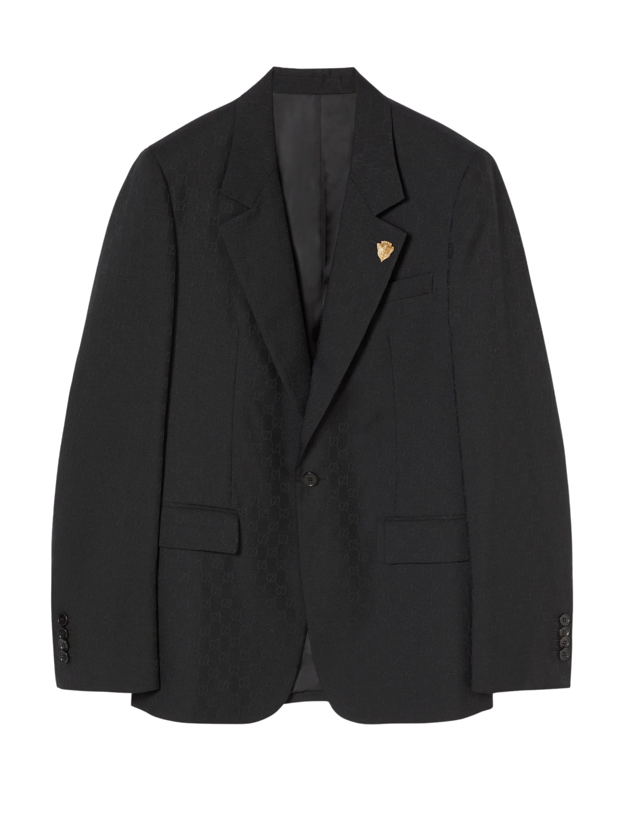 Gucci Gg Wool Single-Breasted Jacket