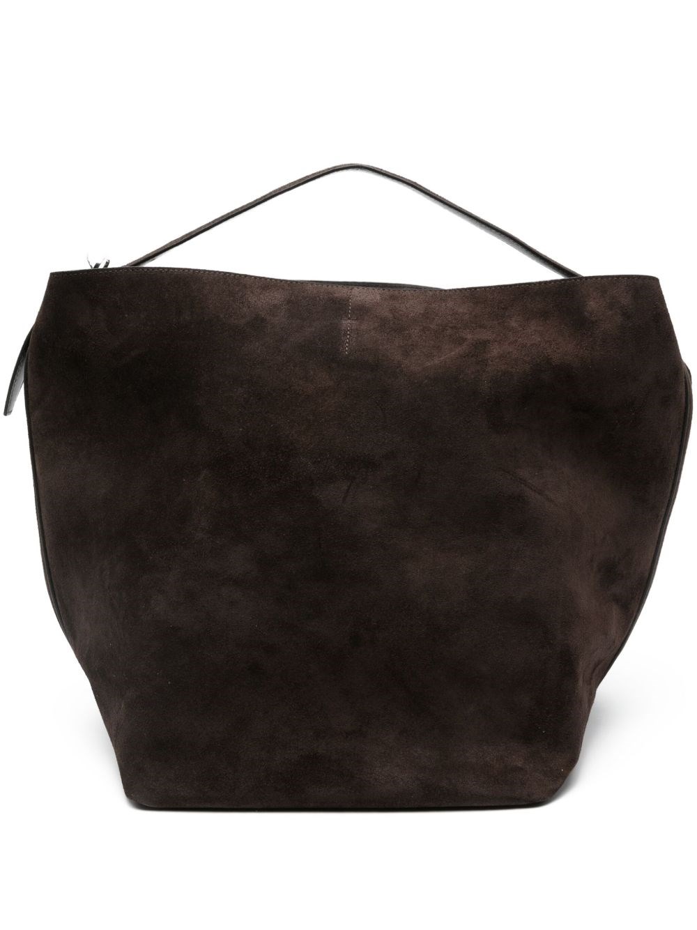 TOTEME Belted Suede Leather Tote