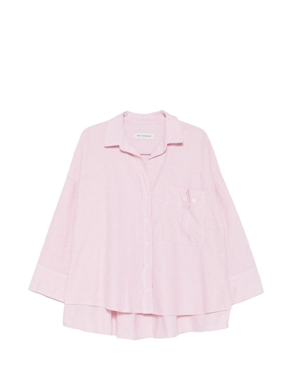 WHITE SAND Striped Cotton Shirt