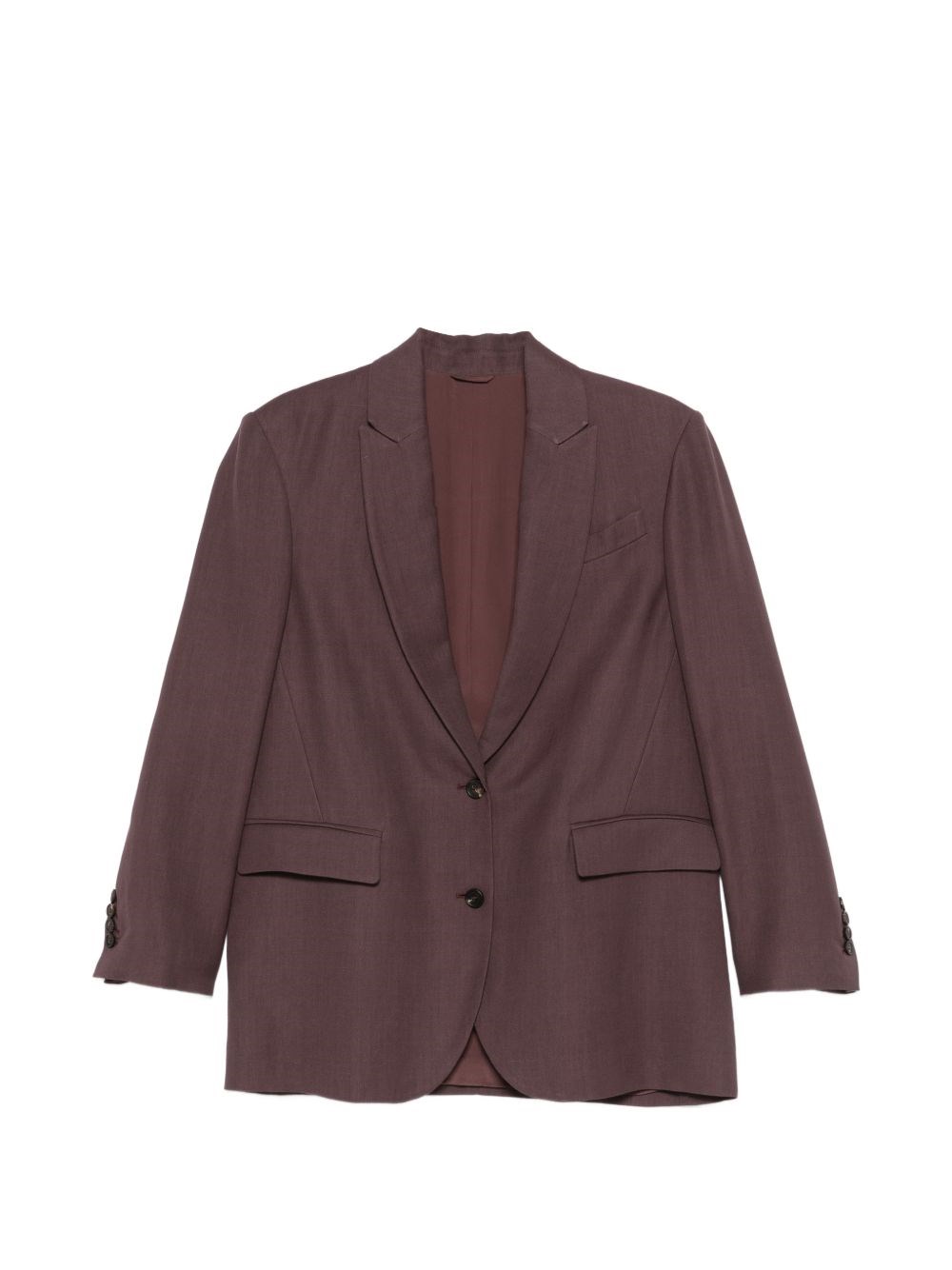 Brunello Cucinelli Single-Breasted Blazer Jacket