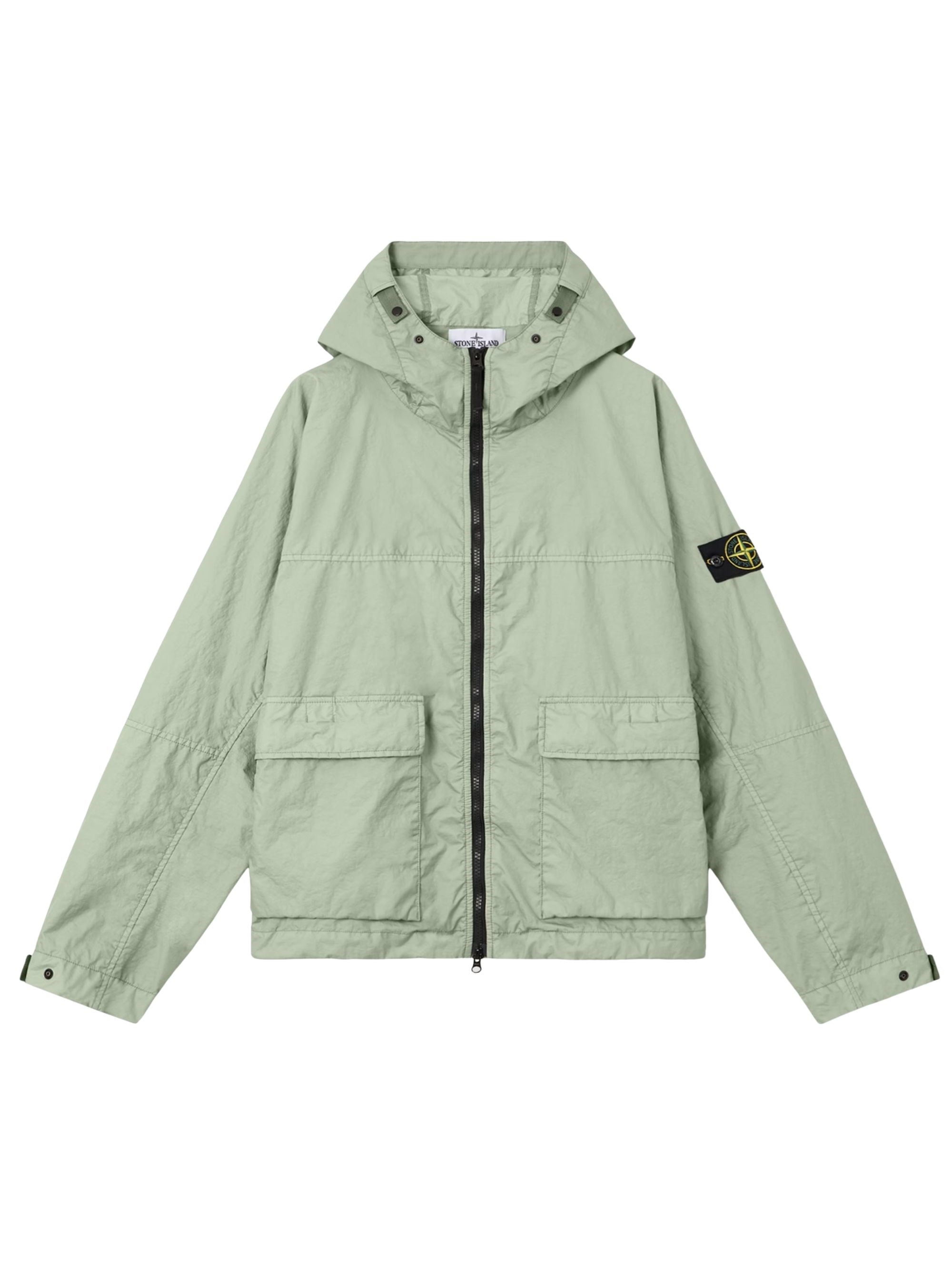 Stone Island Logo Nylon Bomber Jacket