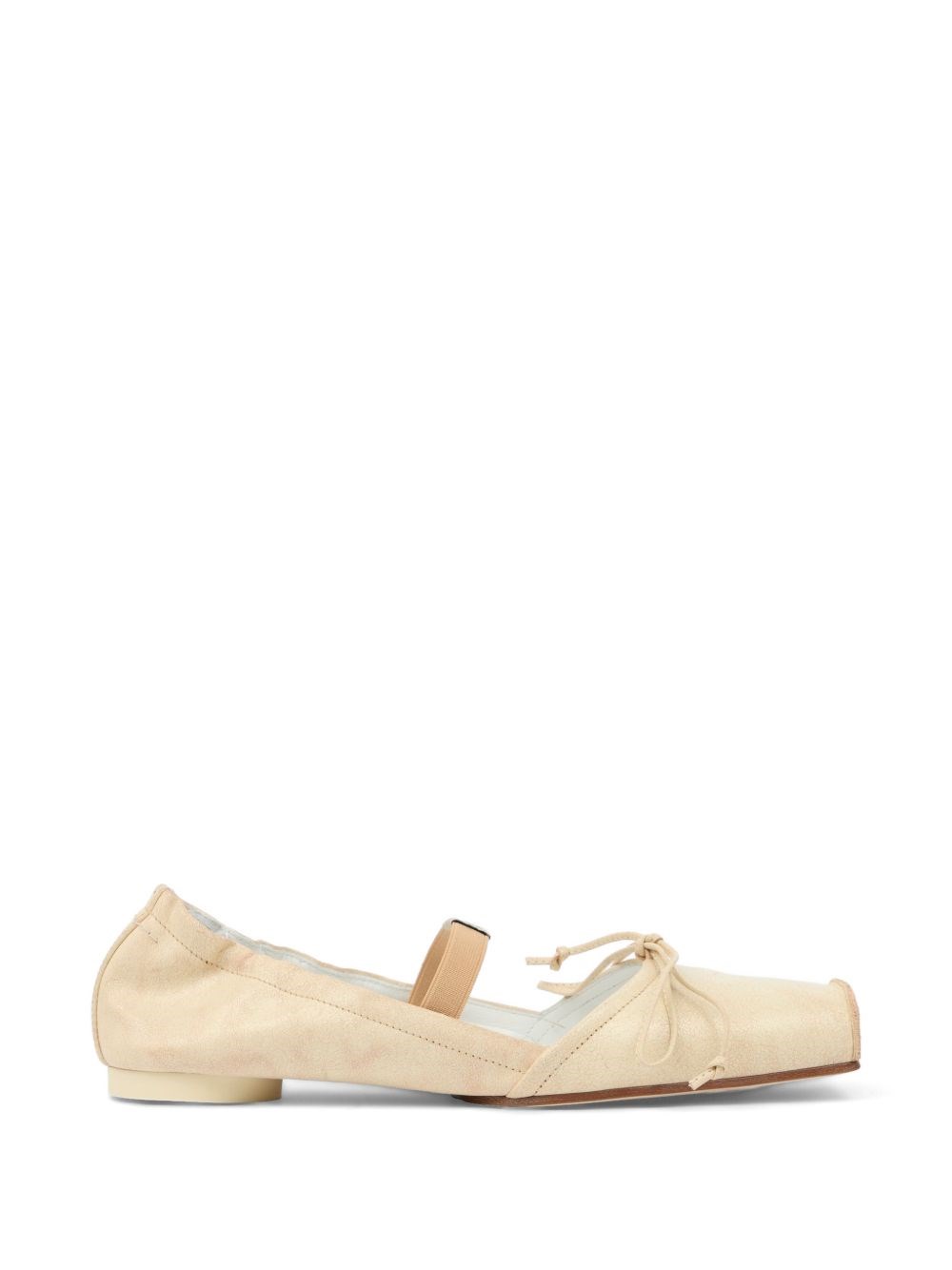 MM6 Maison Margiela Leather Ballet Flats