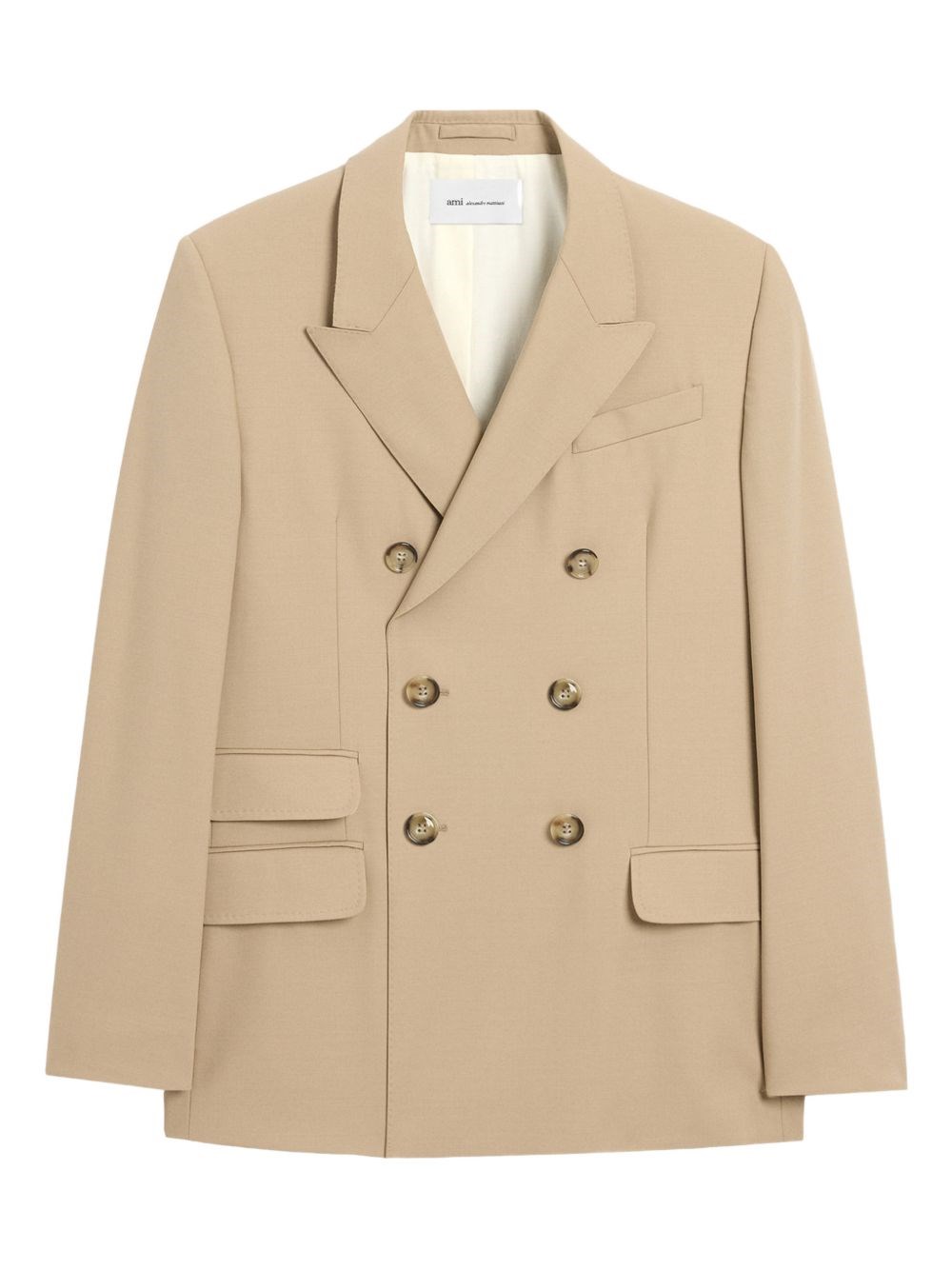 Ami Paris Double-Breasted Wool Jacket