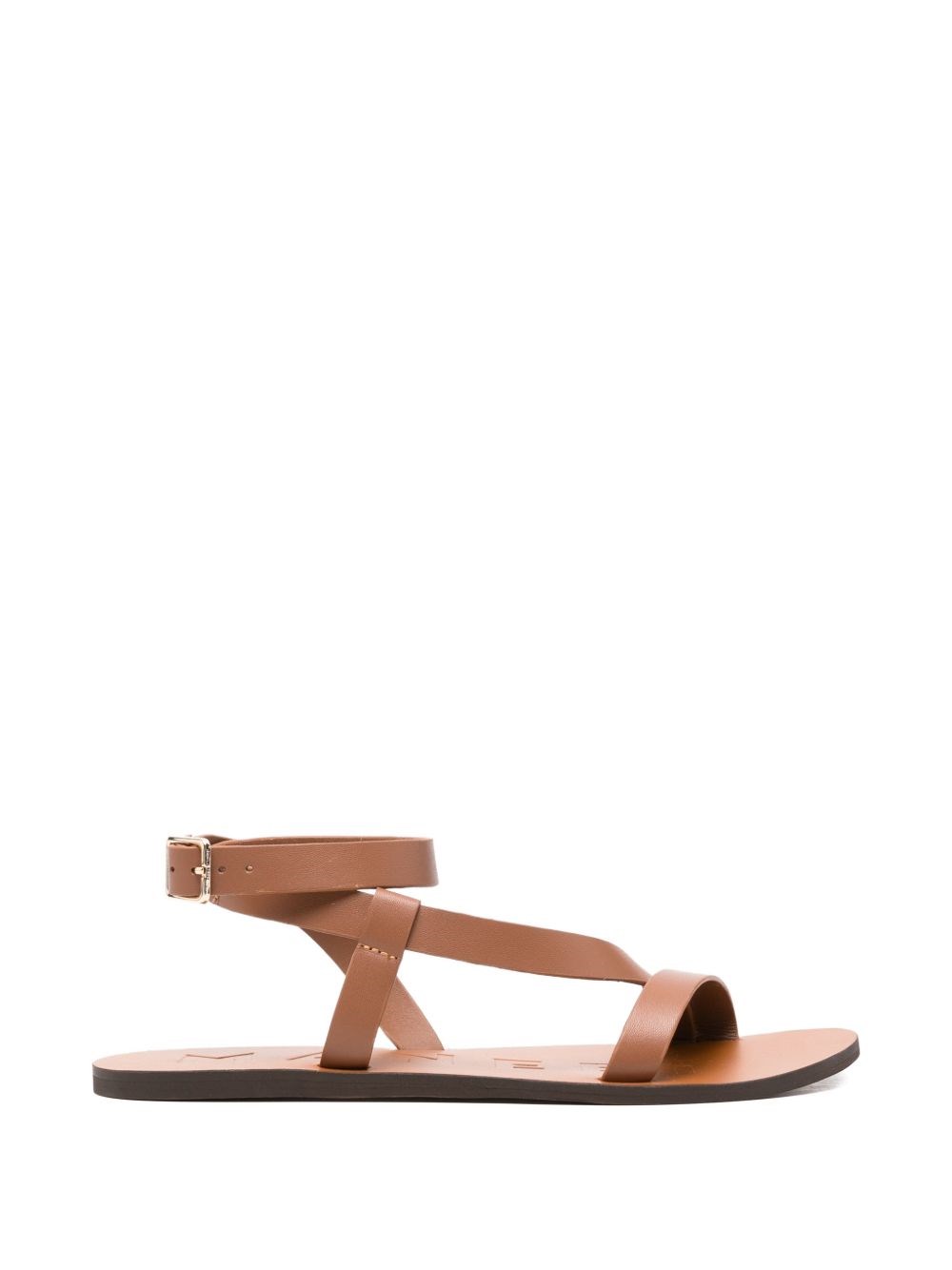 MANEBI Leather Gladiator Sandals