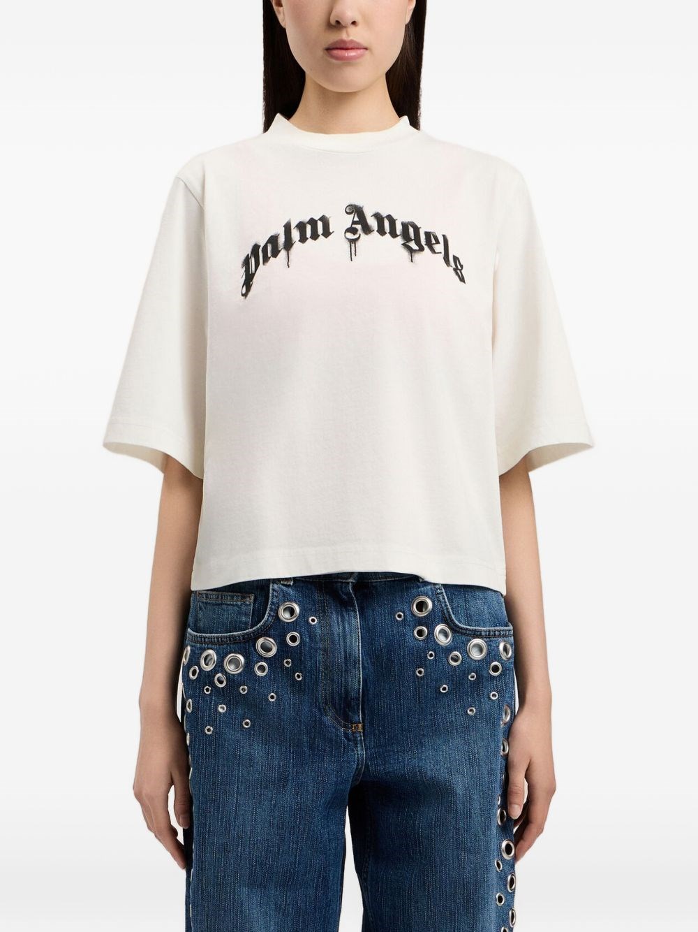 Palm Angels Logo Cotton T-Shirt