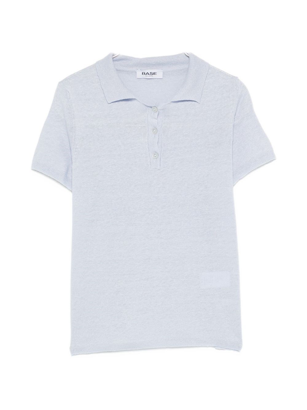 Base Linen And Cotton Blend Polo Shirt