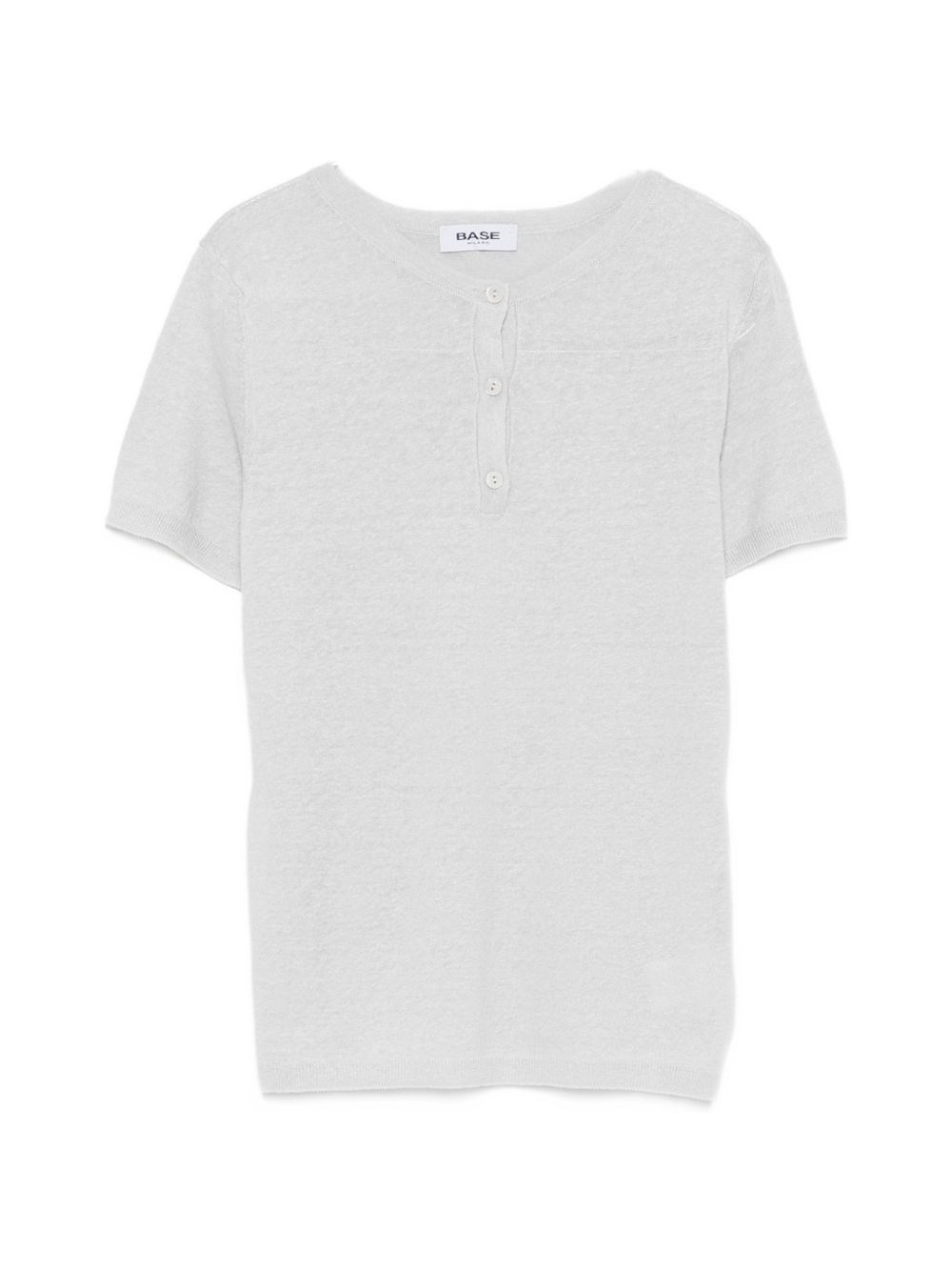 Base Linen And Cotton Blend T-Shirt