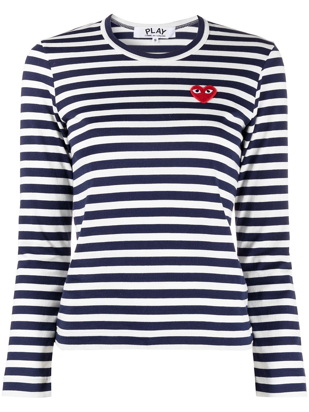 COMME DES GARÇONS PLAY Striped Cotton T-Shirt　COMME DES GARÇONS PLAY ストライプ コットン Tシャツ COMME