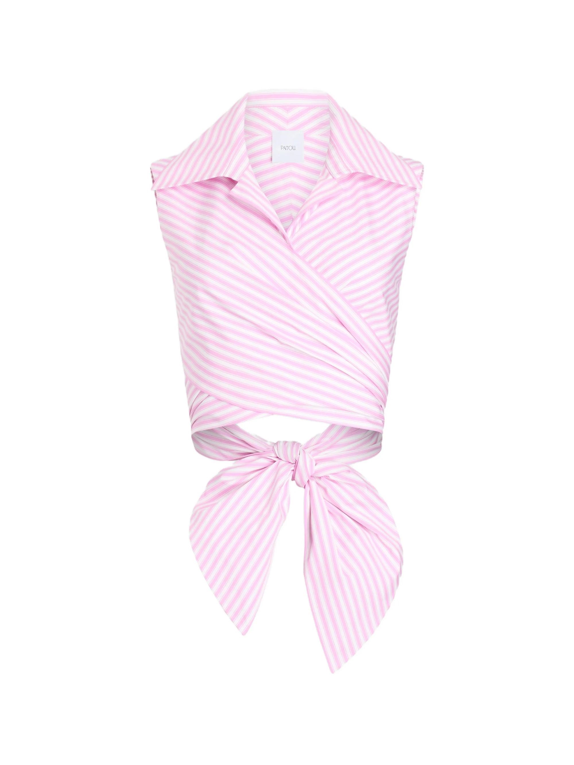 PATOU Striped Sleeveless Top