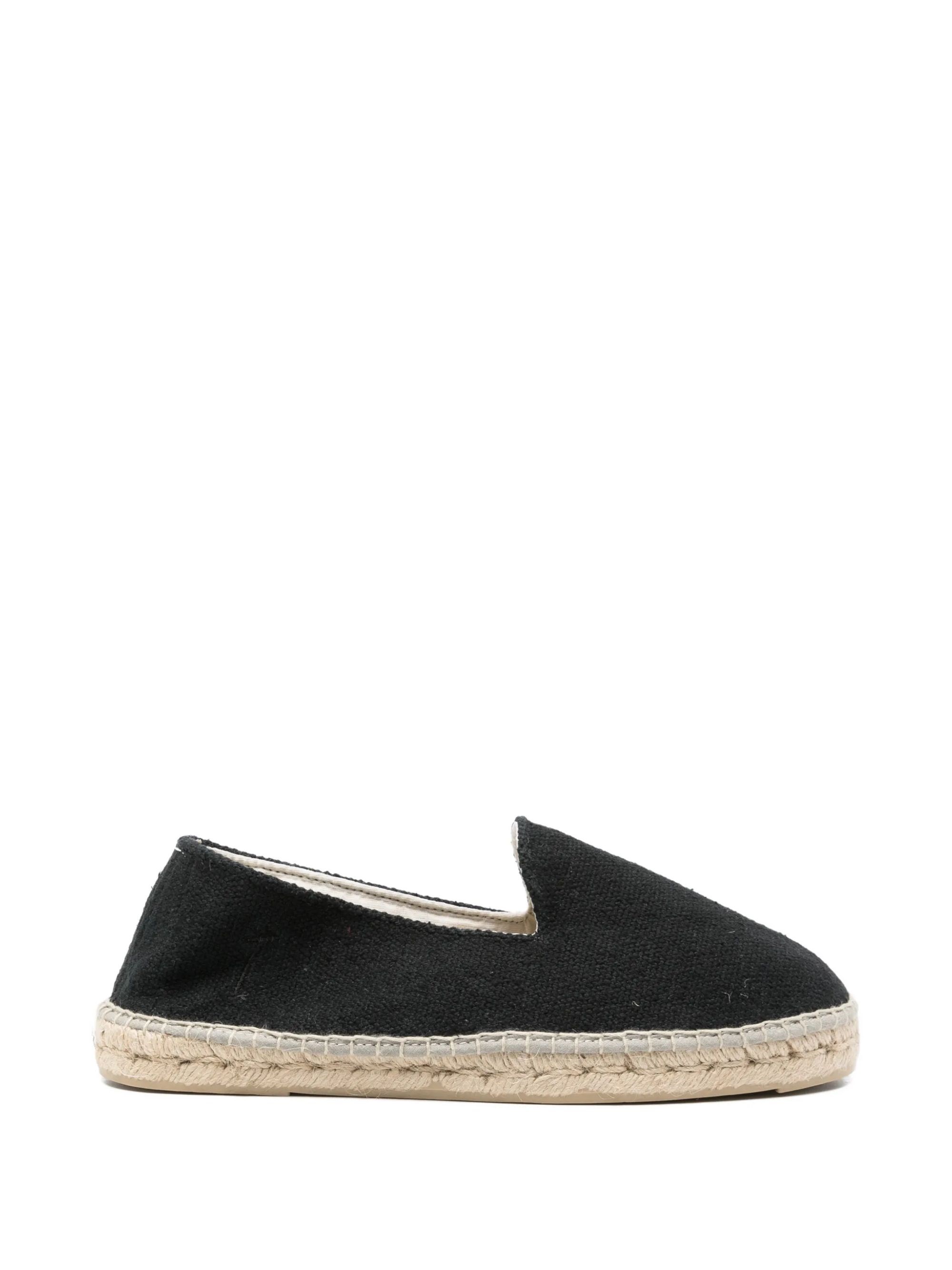 Manebi Coarse Flat Espadrilles In Black