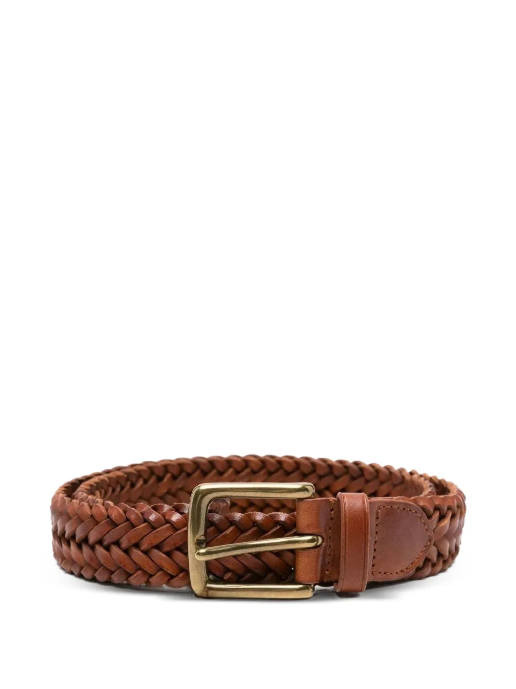 DRAGON DIFFUSION Braided Leather Belt