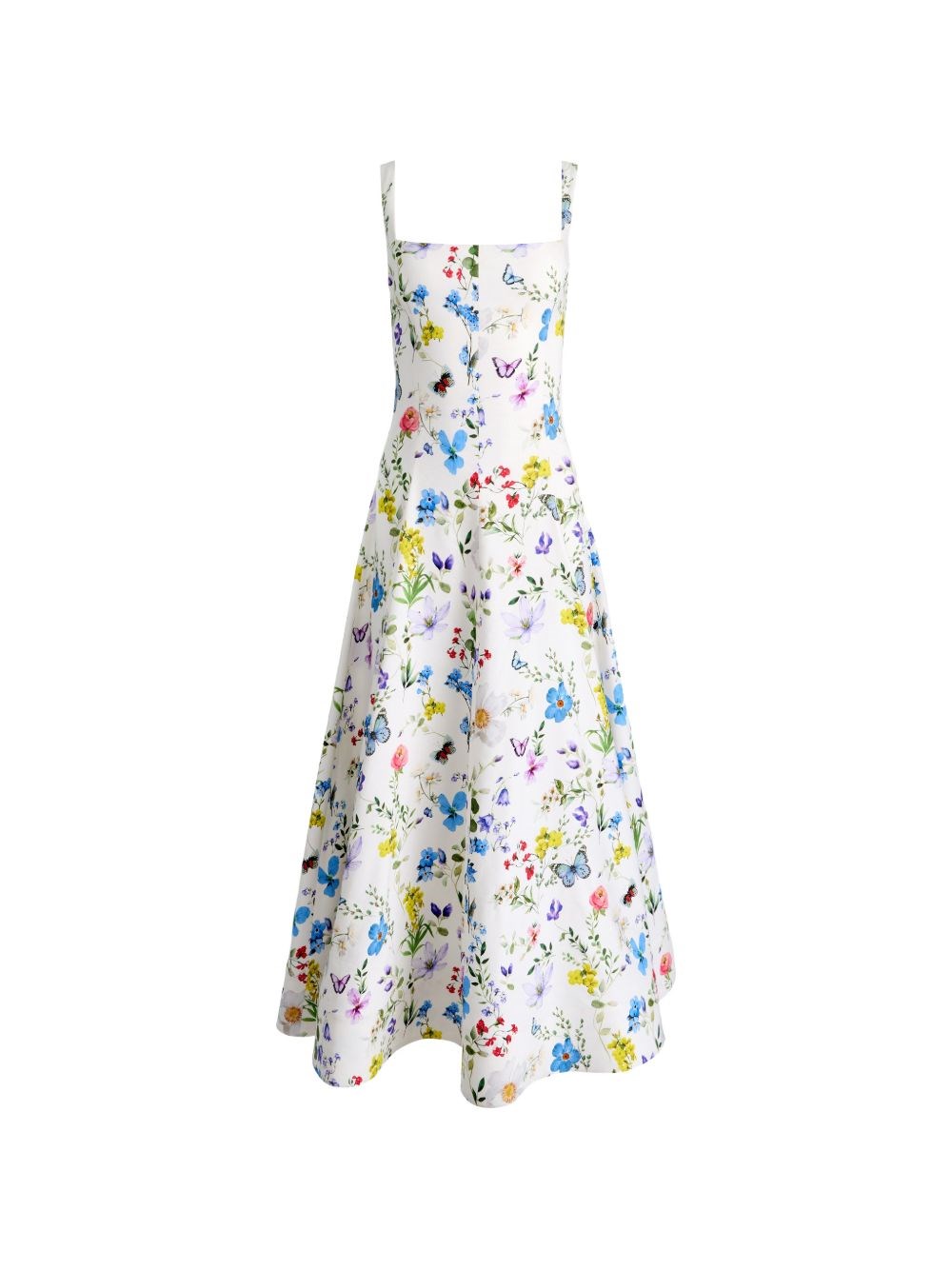 Alice And Olivia Alice+olivia Polly Printed Long Dress In White