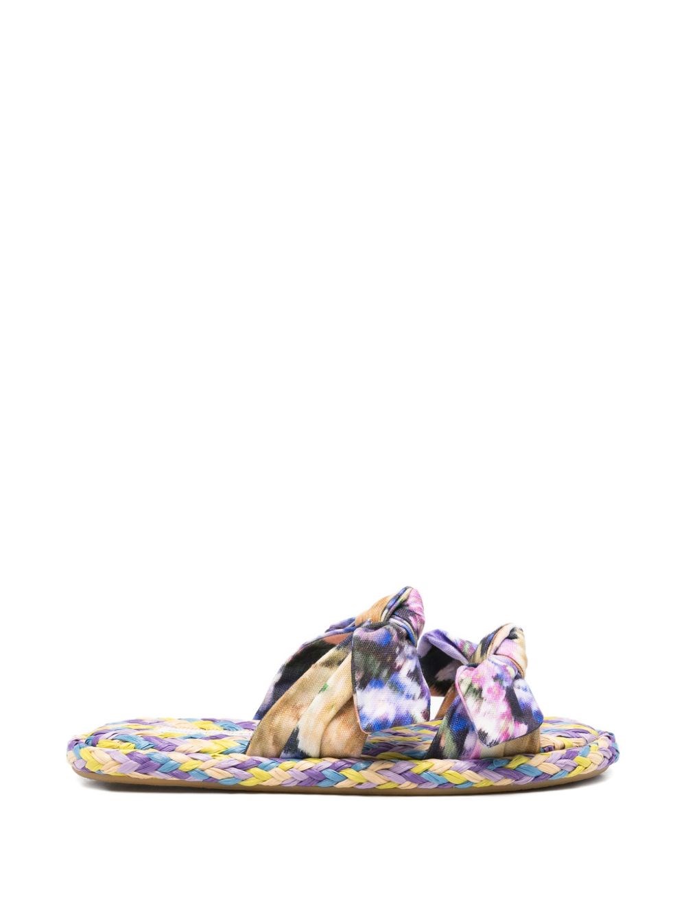 Zimmermann Sandali Flat In Lino Carousel
