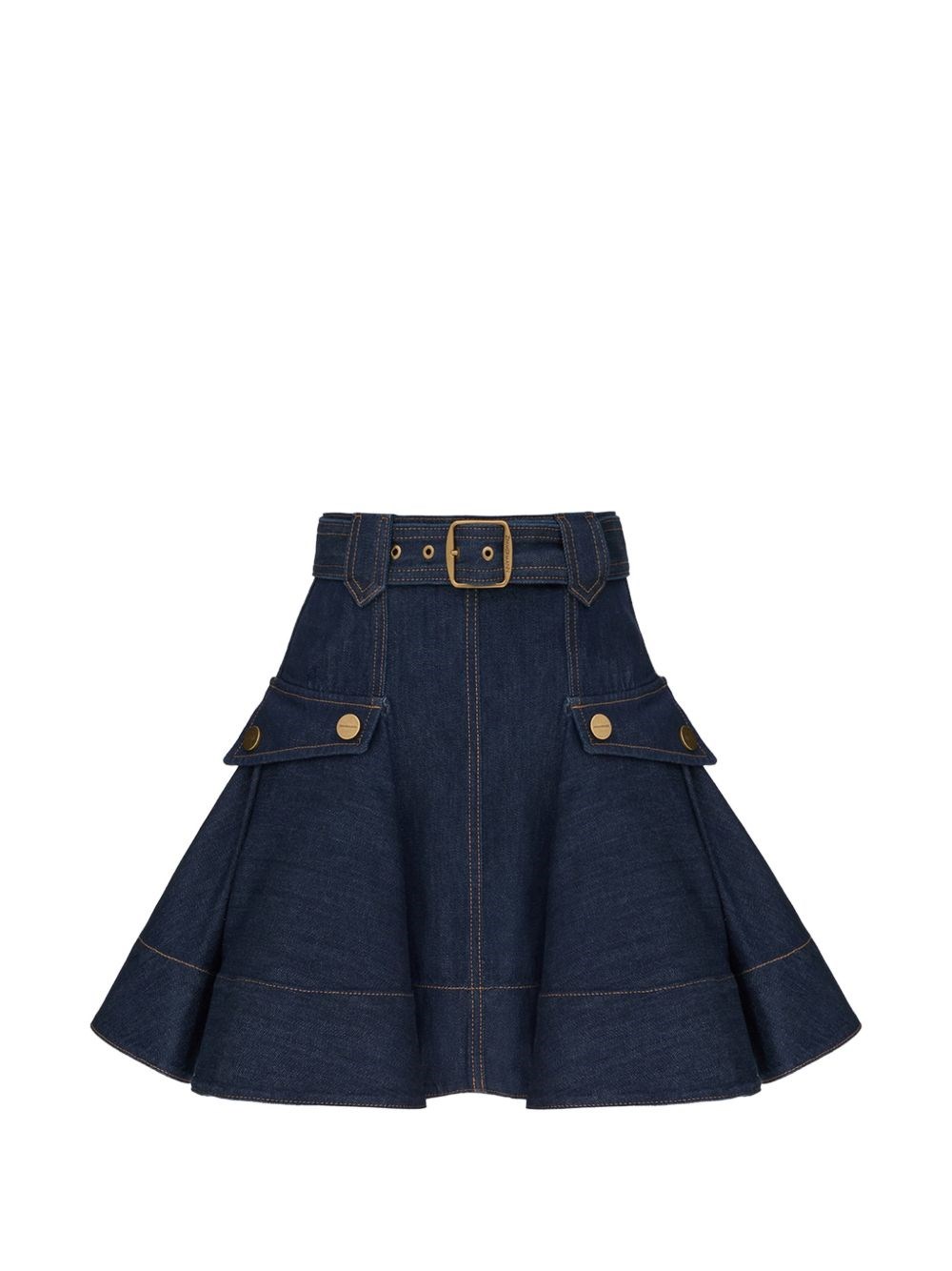 Zimmermann Denim Cargo Mini Skirt