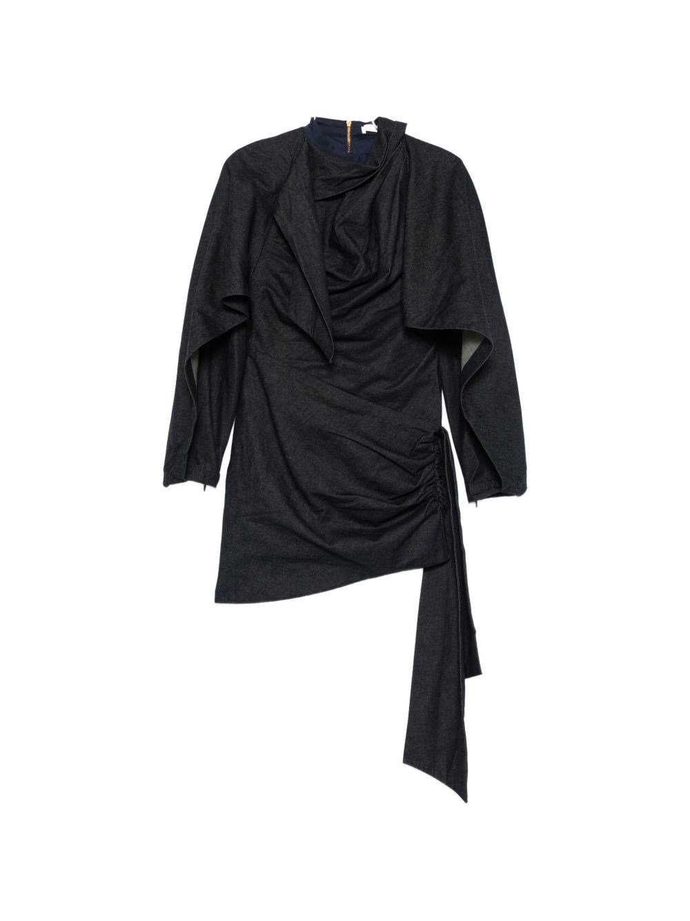 Zimmermann Valiant Denim Mini Dress In Blue