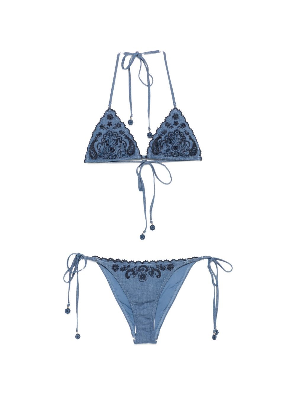 Zimmermann Aster Denim Bikini Set