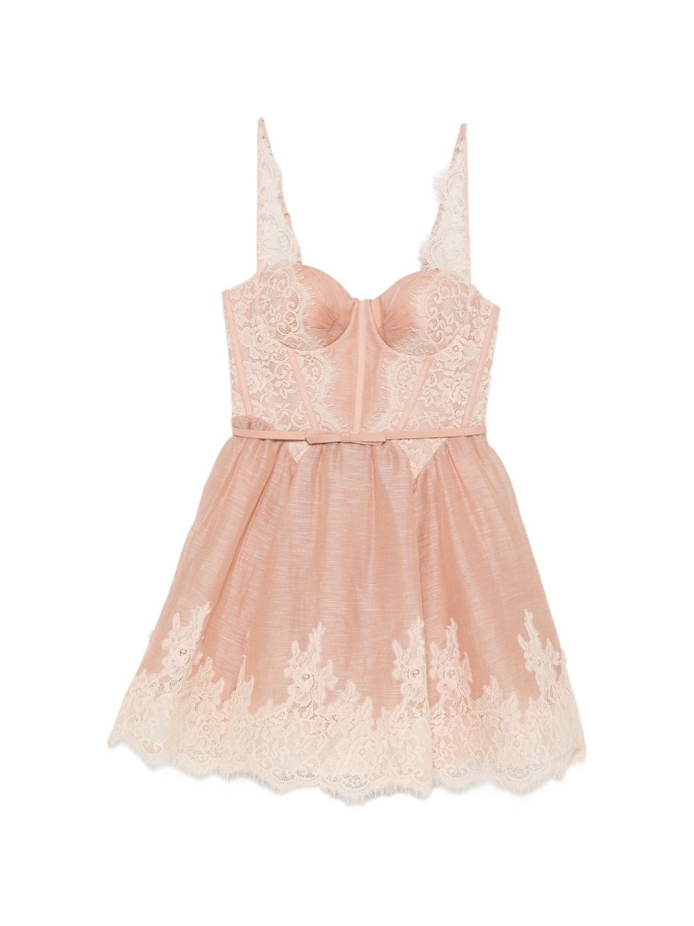 Zimmermann Valiant Linen And Silk Mini Dress