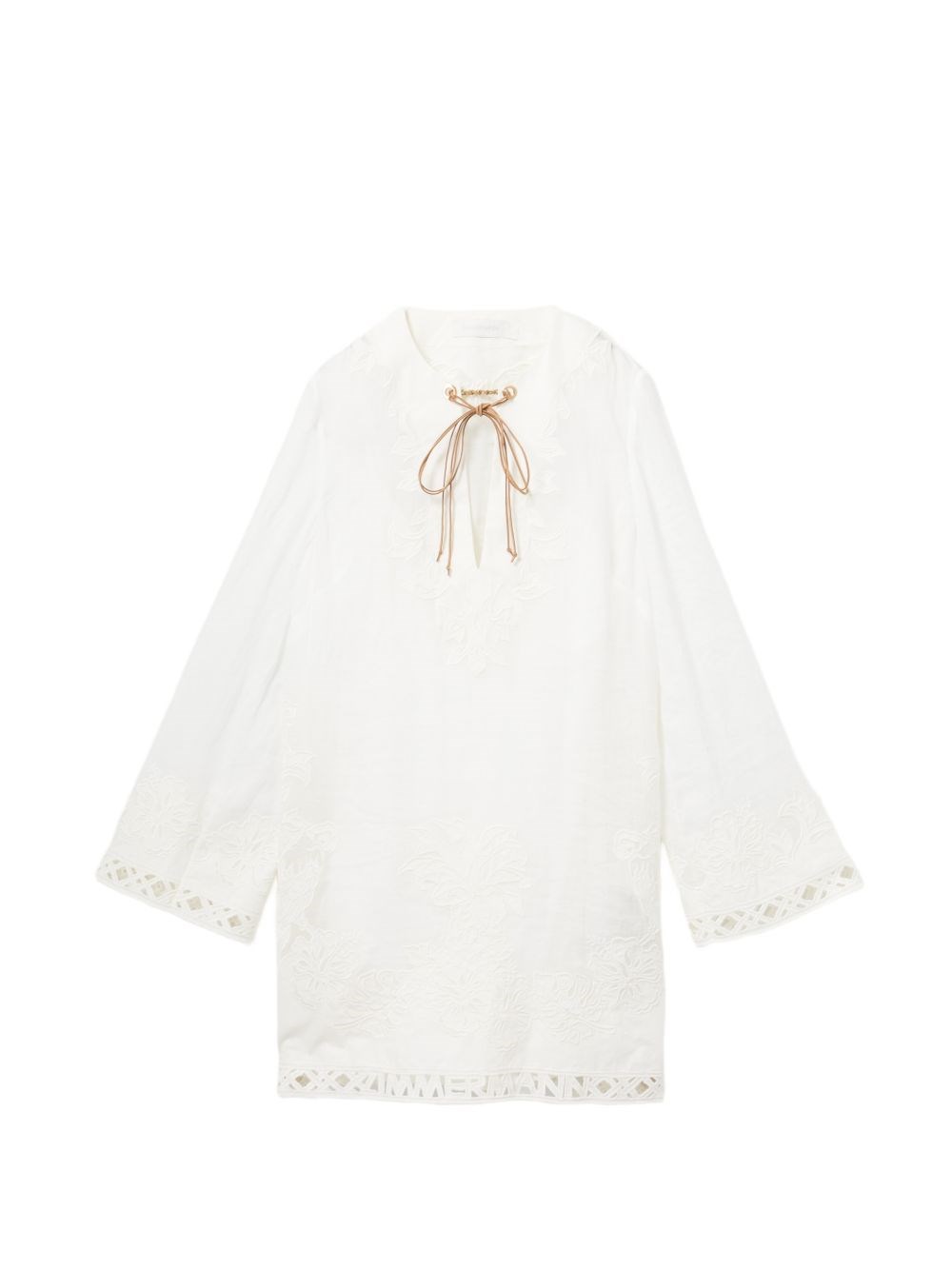Zimmermann Indra Embroiderd Tunic Dress