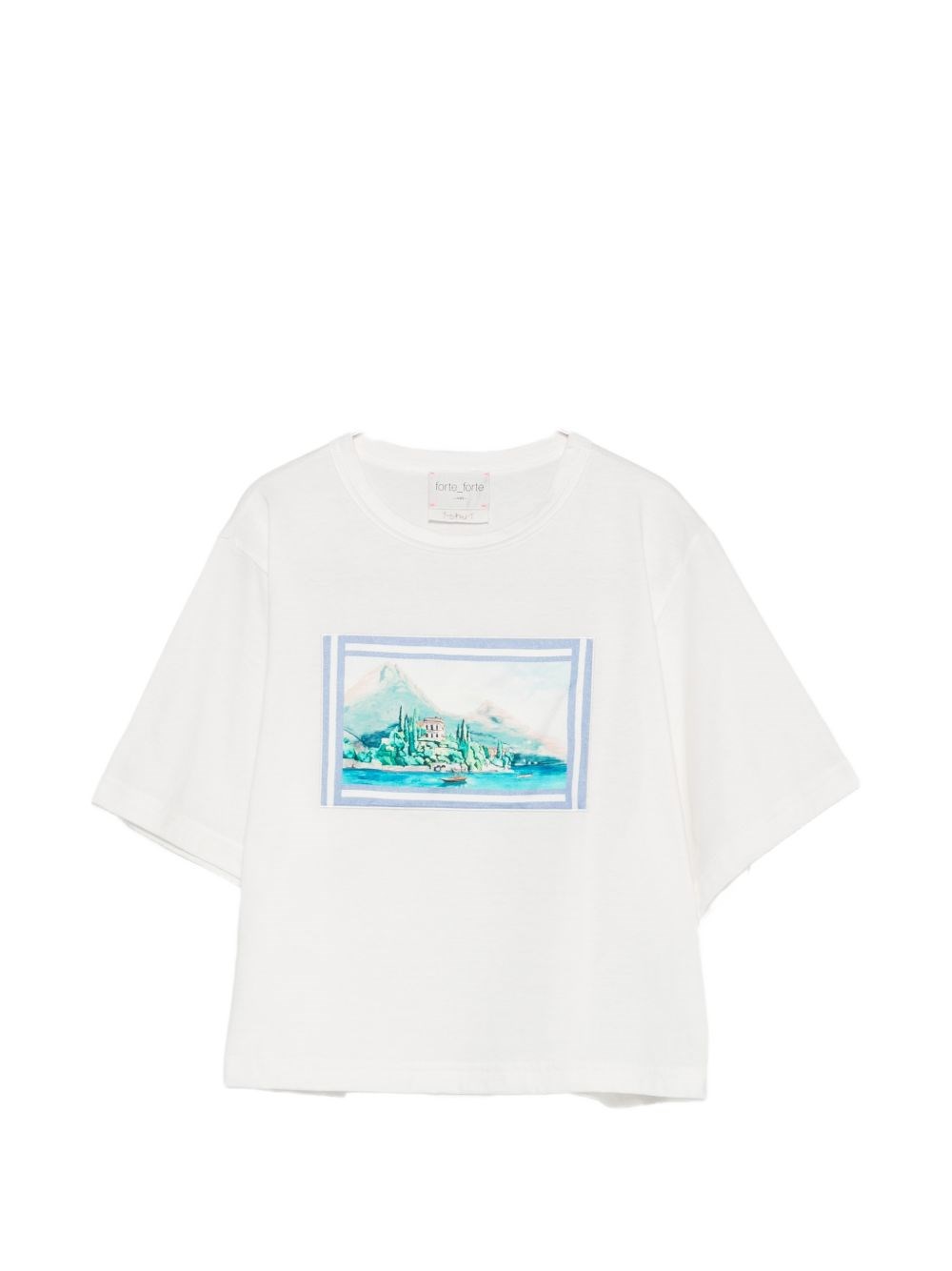 Forte Forte T-Shirt In Cotone Con Stampa Lake Como