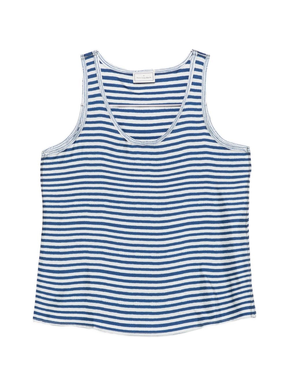 Pierre Louis Mascia Striped Silk Top