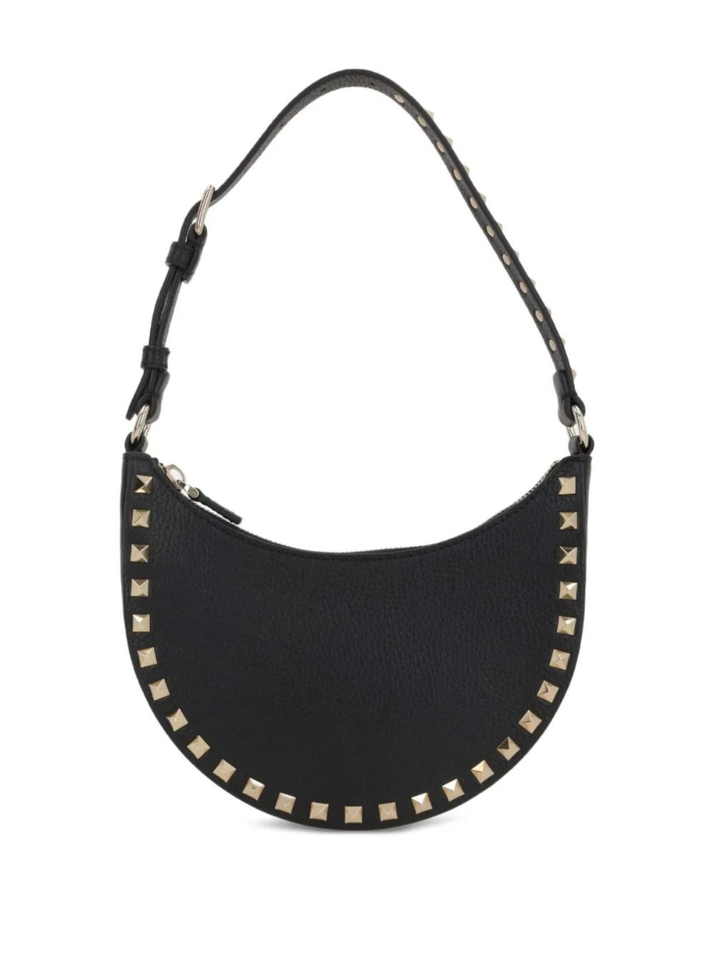 Valentino Garavani Hobo Rockstud Leather Mini Bag
