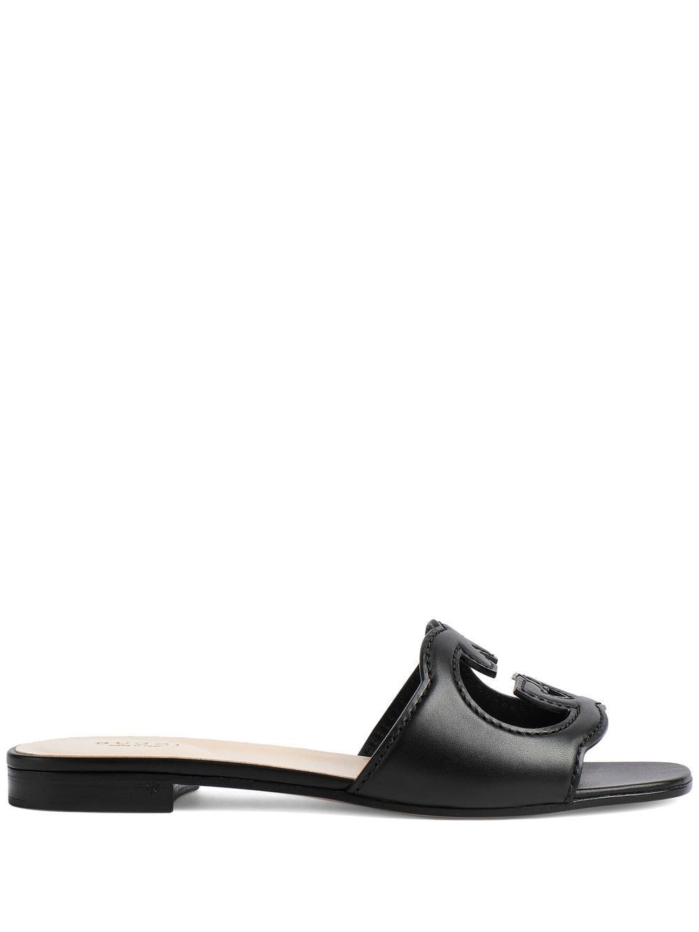 Gucci Leather Flat Sandals