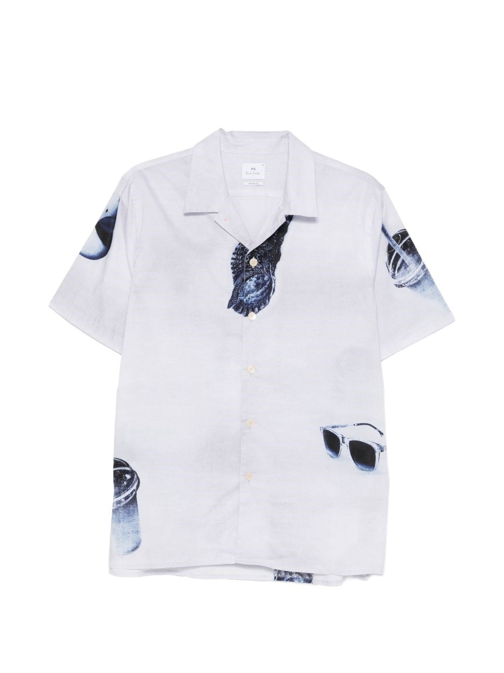 PS PAUL SMITH Sunbleached Snaps Cotton Shirt